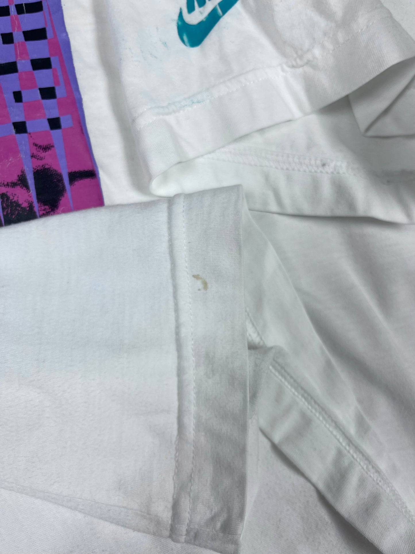 Vintage 90's Nike Andre Agassi T-Shirt White Size M-L Tennis