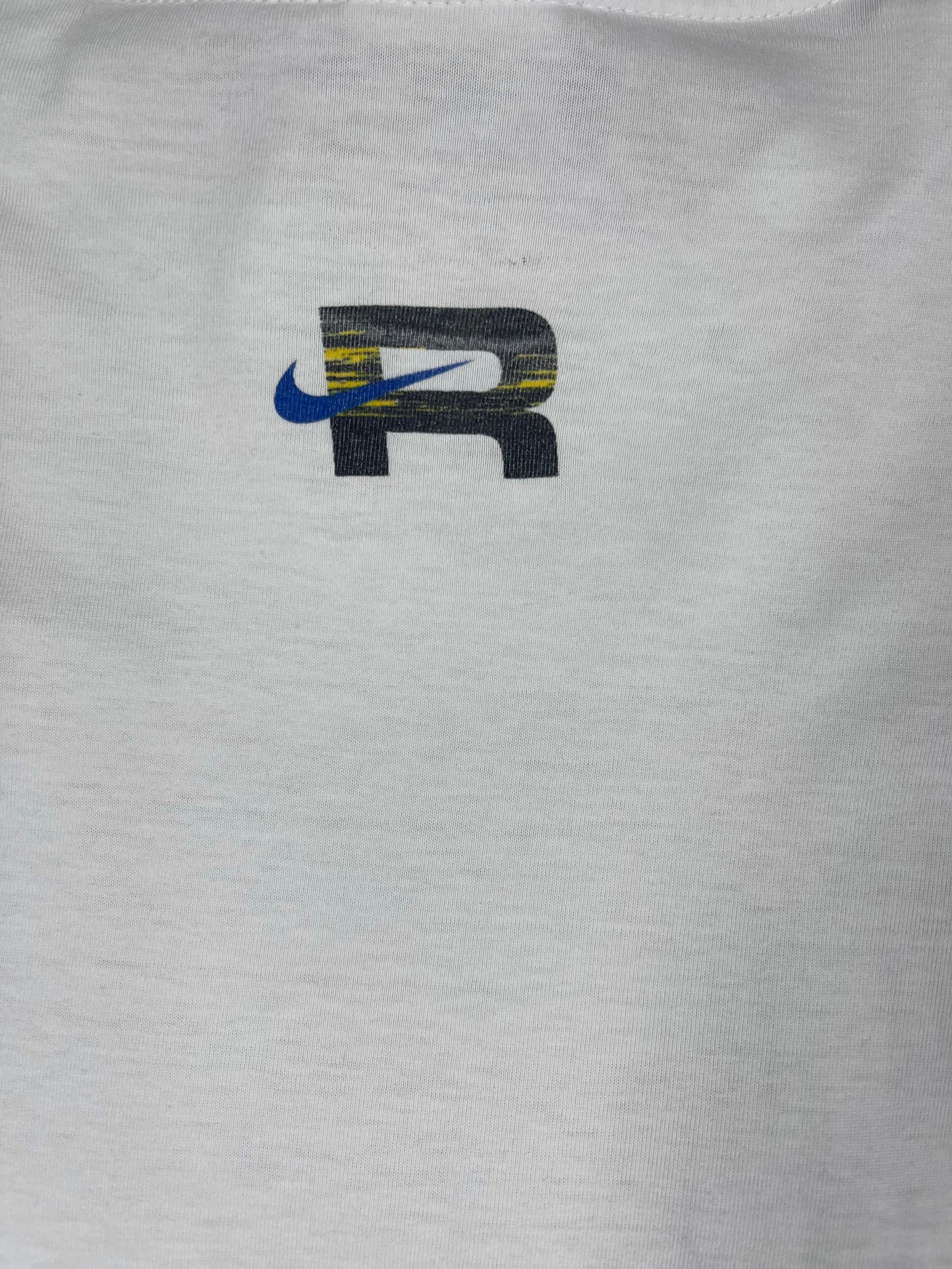 ⚽️🇧🇷Vintage 90's Ronaldo Luis Nazario De Lima Il Fenomeno R9 Nike Striker T-Shirt White Cotton 100% Size M - L