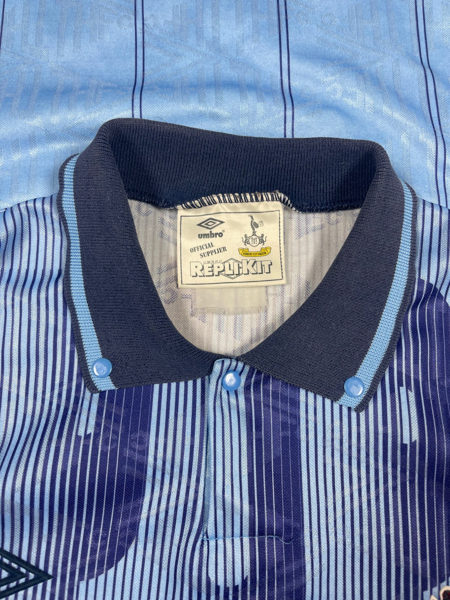 Vintage 90's Tottenham Hotspur Spurs Umbro Away Third Football Shirt 1991-1994 Holsten Made in England