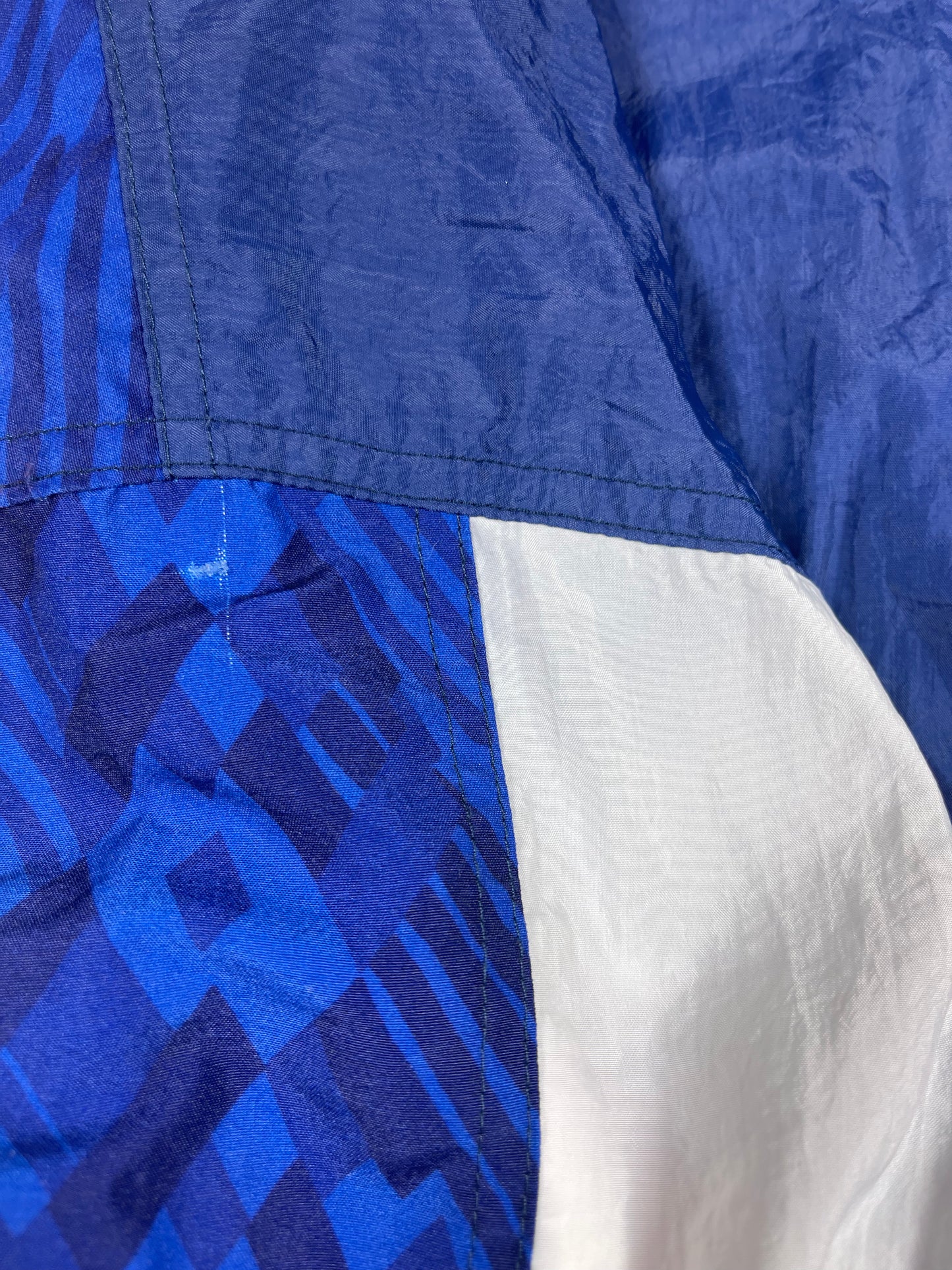Vintage Netherlands KNVB Lotto 1992 - 1994 Jacket Shell Size L Blue White Red