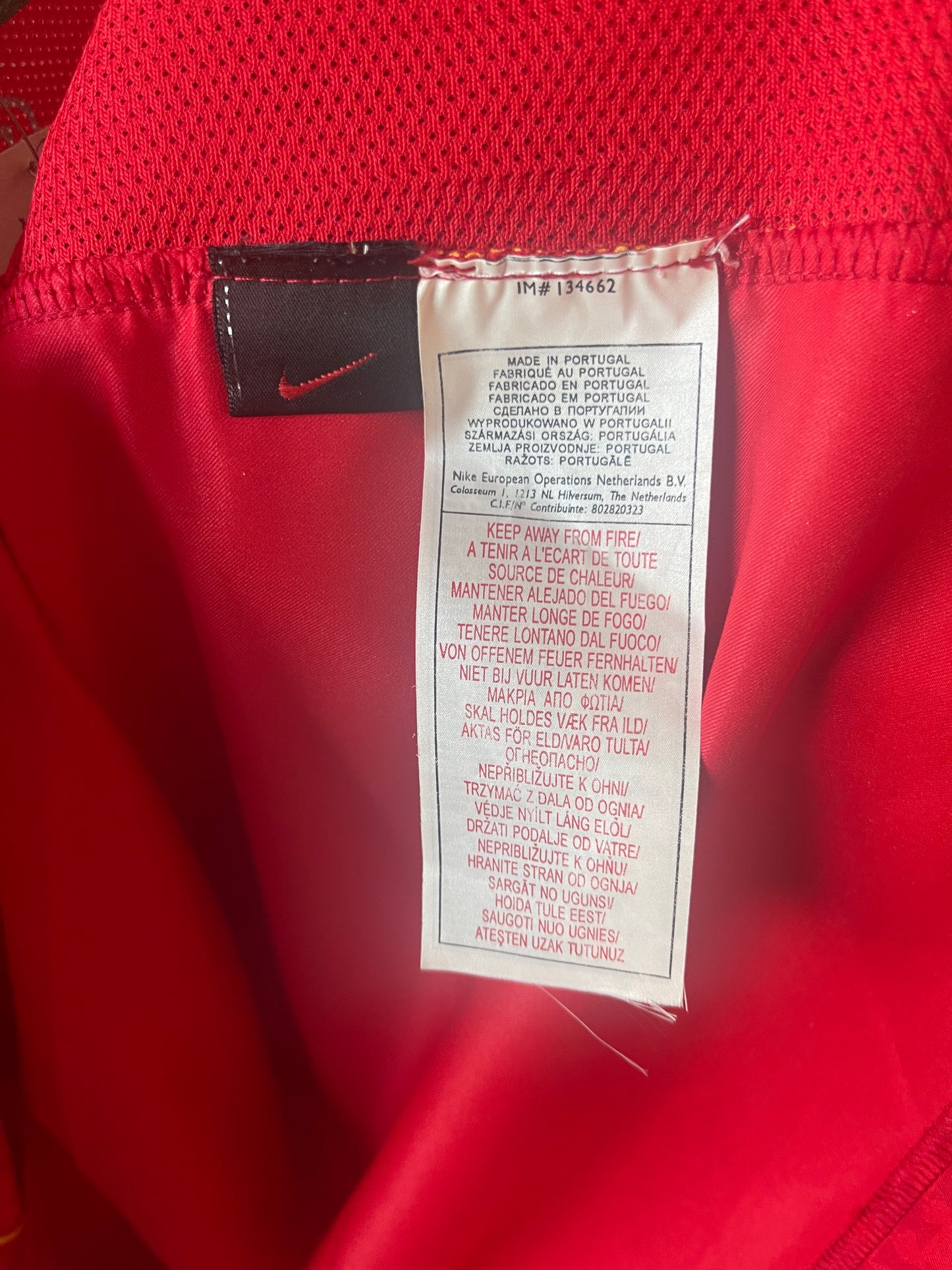 Portugal Nike Total 90 Home Football Shirt 2004 2005 2006 Euro 2004
