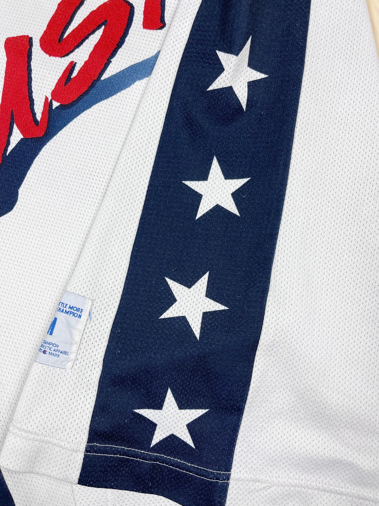 Shaquille O'Neal Champion Team USA Dream Team Olympics Atlanta 1996 Basketball Jersey White Size M NBA