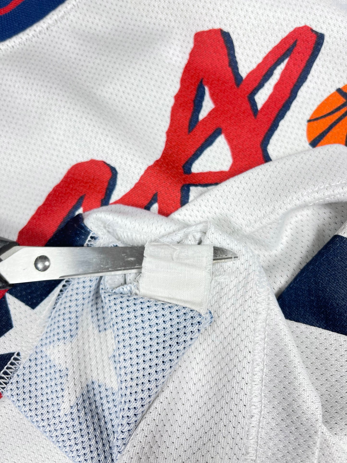 Shaquille O'Neal Champion Team USA Dream Team Olympics Atlanta 1996 Basketball Jersey White Size M NBA