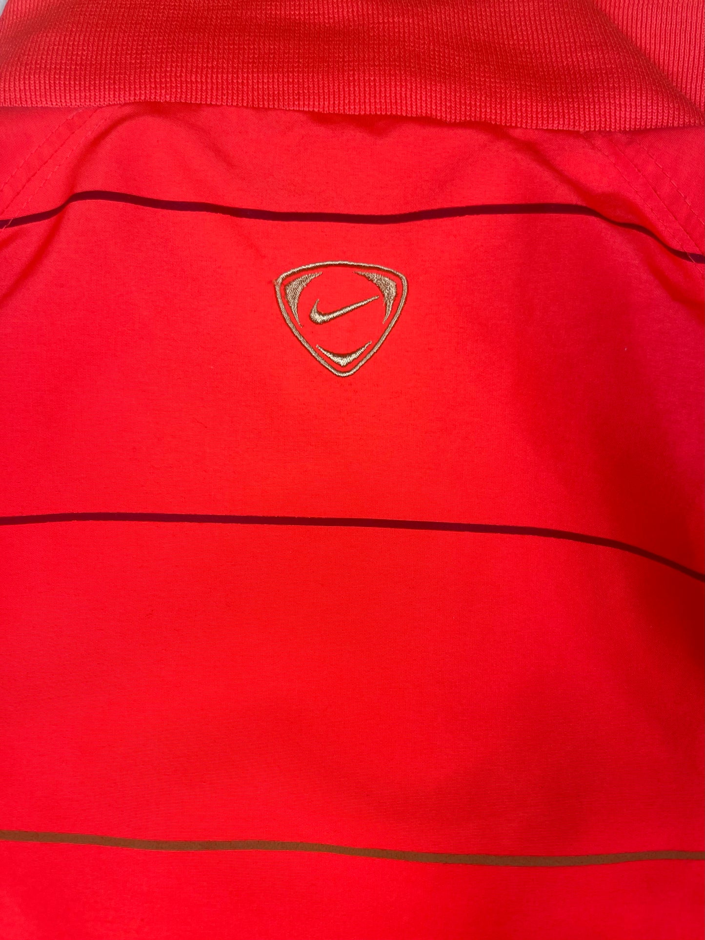 Barcelona Nike 2009 - 2011 Track Jacket Striped Orange Size L