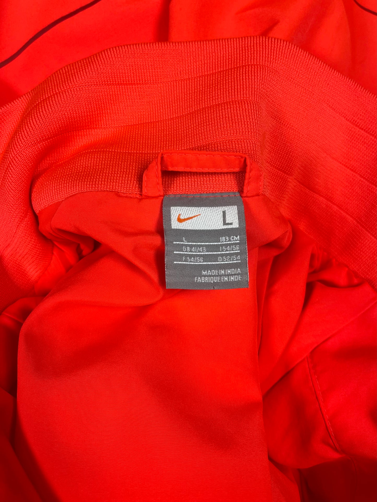 Barcelona Nike 2009 - 2011 Track Jacket Striped Orange Size L