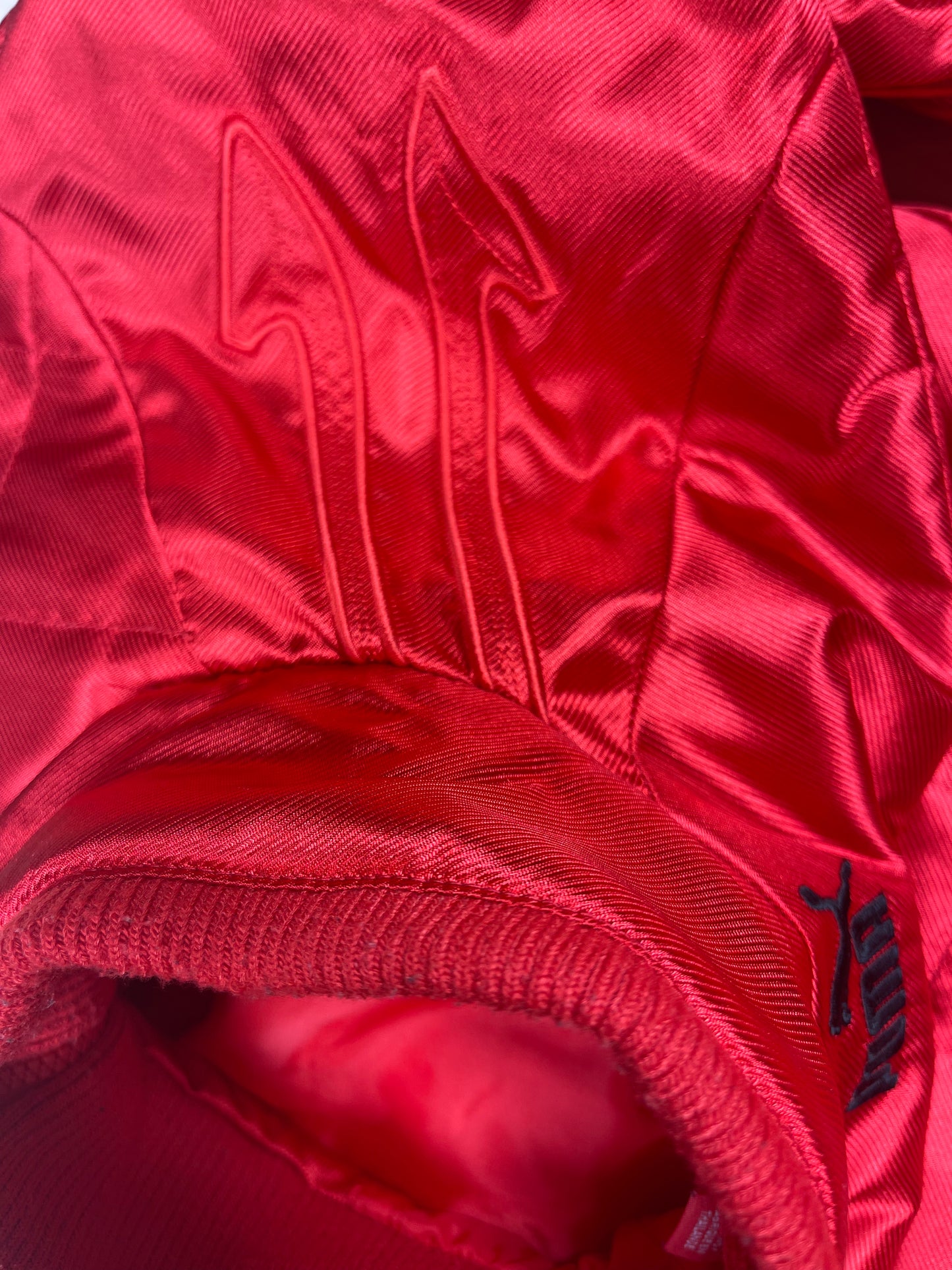 Y2K Puma Ferrari Racing Jacket Sample Red Shiny Size S