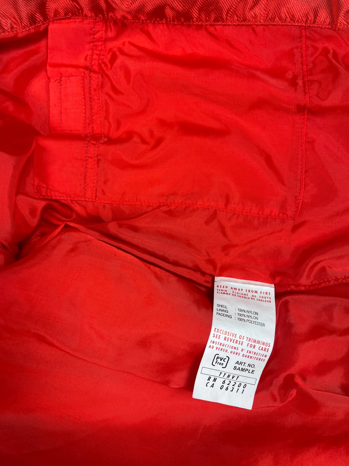 Y2K Puma Ferrari Racing Jacket Sample Red Shiny Size S