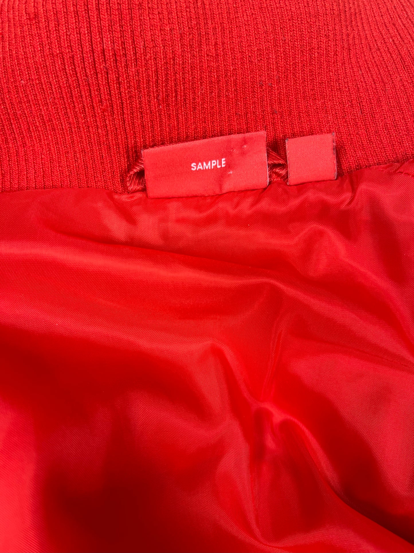 Y2K Puma Ferrari Racing Jacket Sample Red Shiny Size S