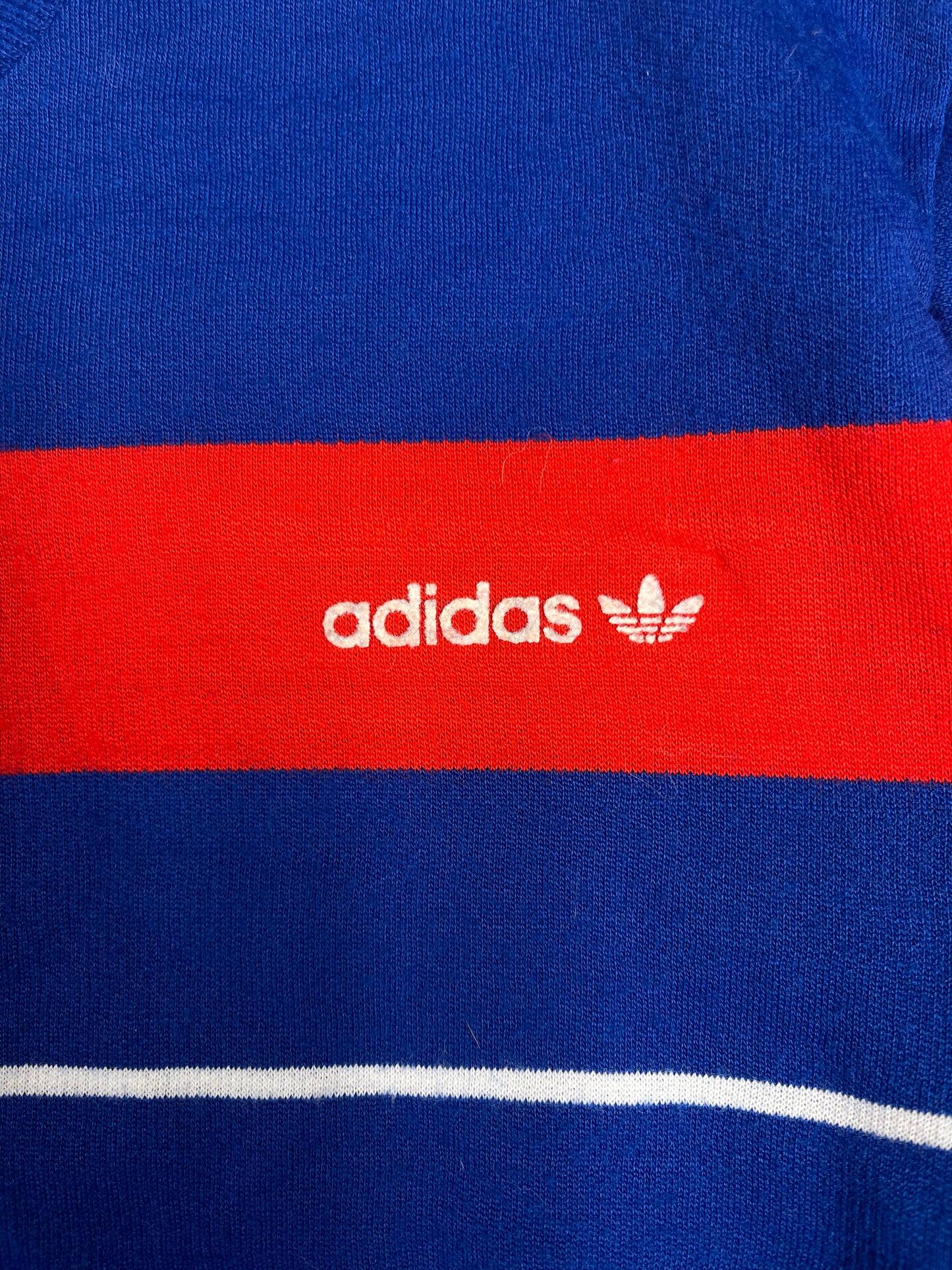🇫🇷⚽️Vintage 1984 Adidas Ventex Sweatshirt France Template / Design Euro 1984 World Cup 1998 Size S Blue Red White Polyacryl Acrylic