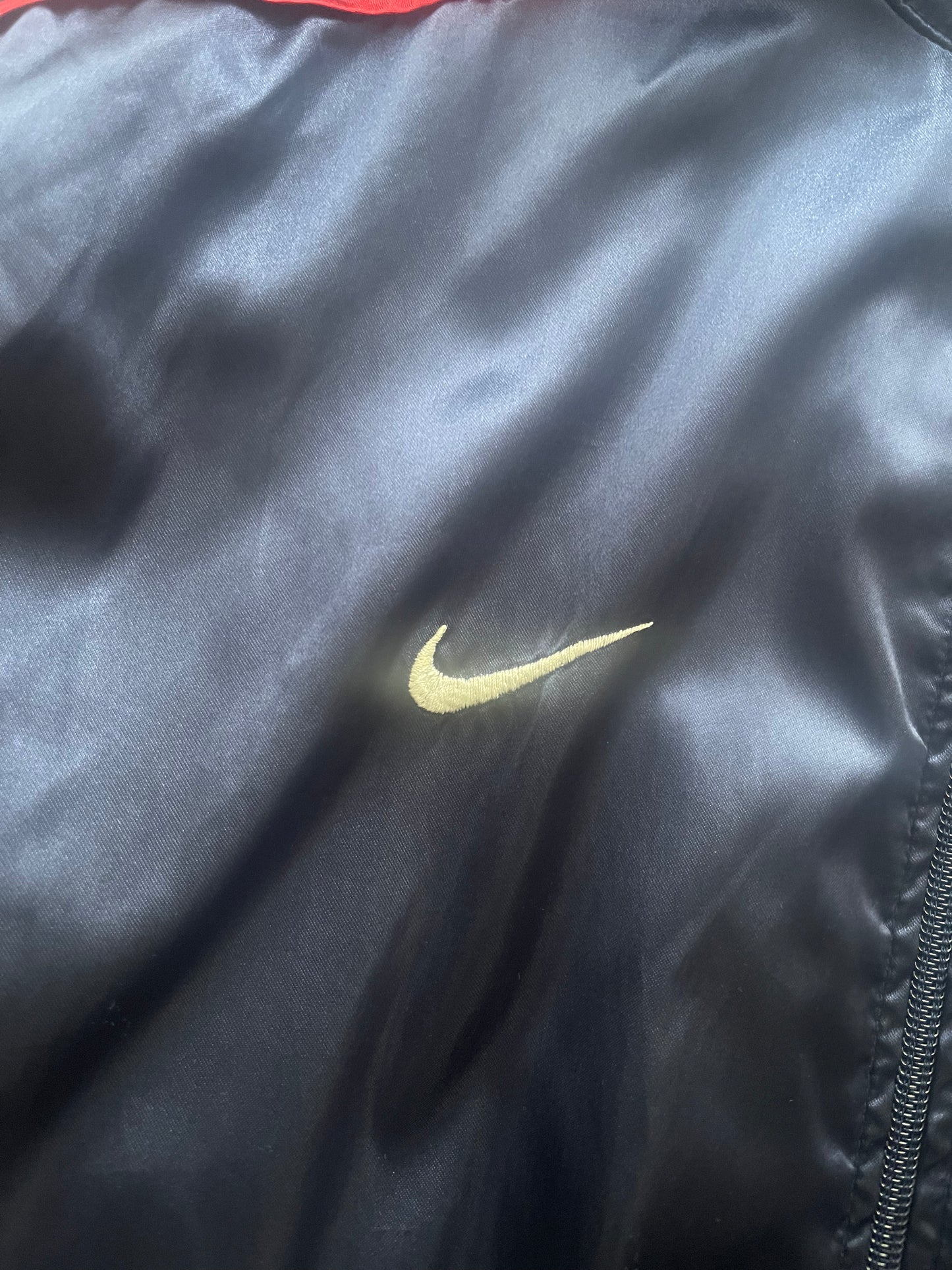Vintage Y2K PSG Paris Saint Germain Nike Team 2001 - 2002 Track Hooded Jacket Shiny Size L