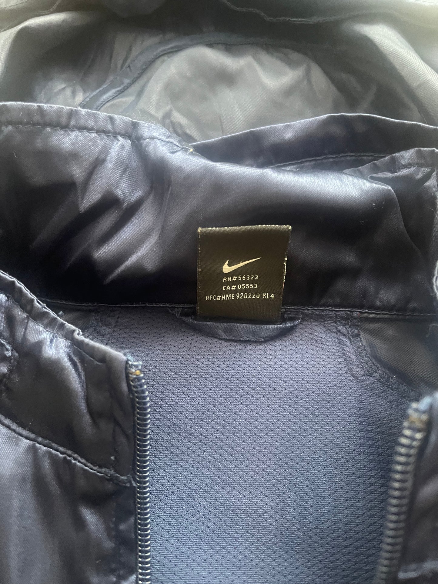 Vintage Y2K PSG Paris Saint Germain Nike Team 2001 - 2002 Track Hooded Jacket Shiny Size L