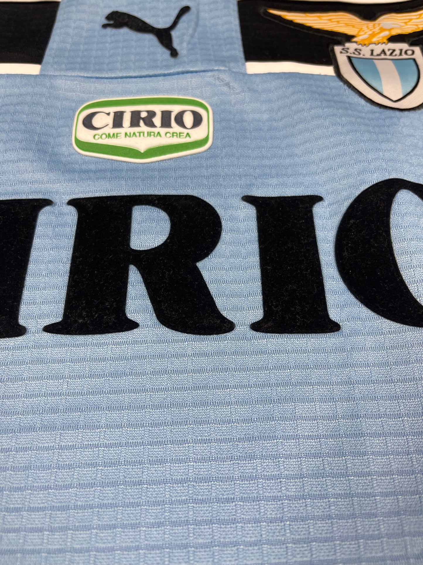 ⚽️ Vintage SS Lazio Roma 1998 1999 2000 Puma Home Football Shirt Size M Cirio Blue