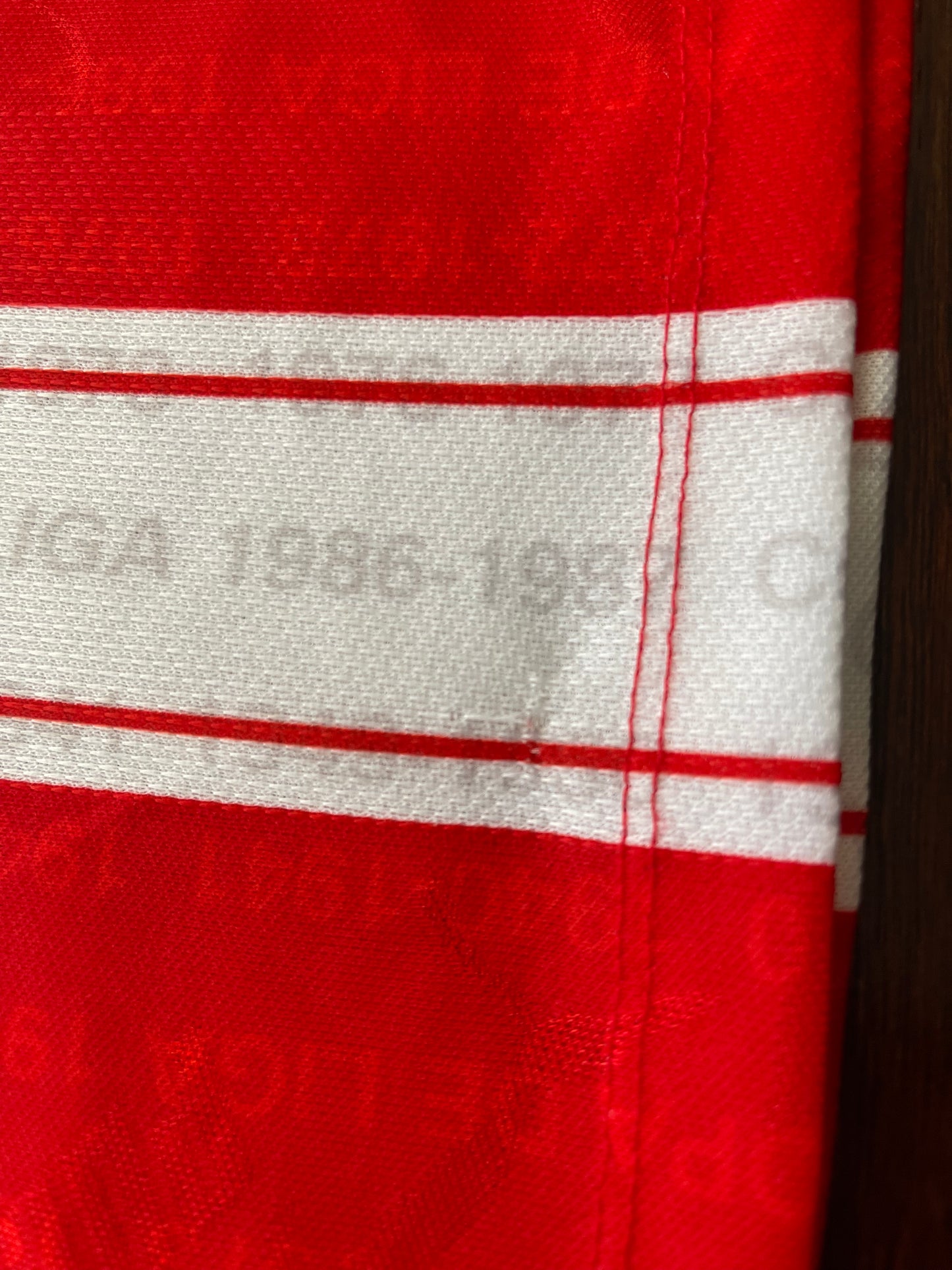 Vintage Atletico Madrid Puma 1995 - 1996 Home Football Shirt Size XL Red White Marbella