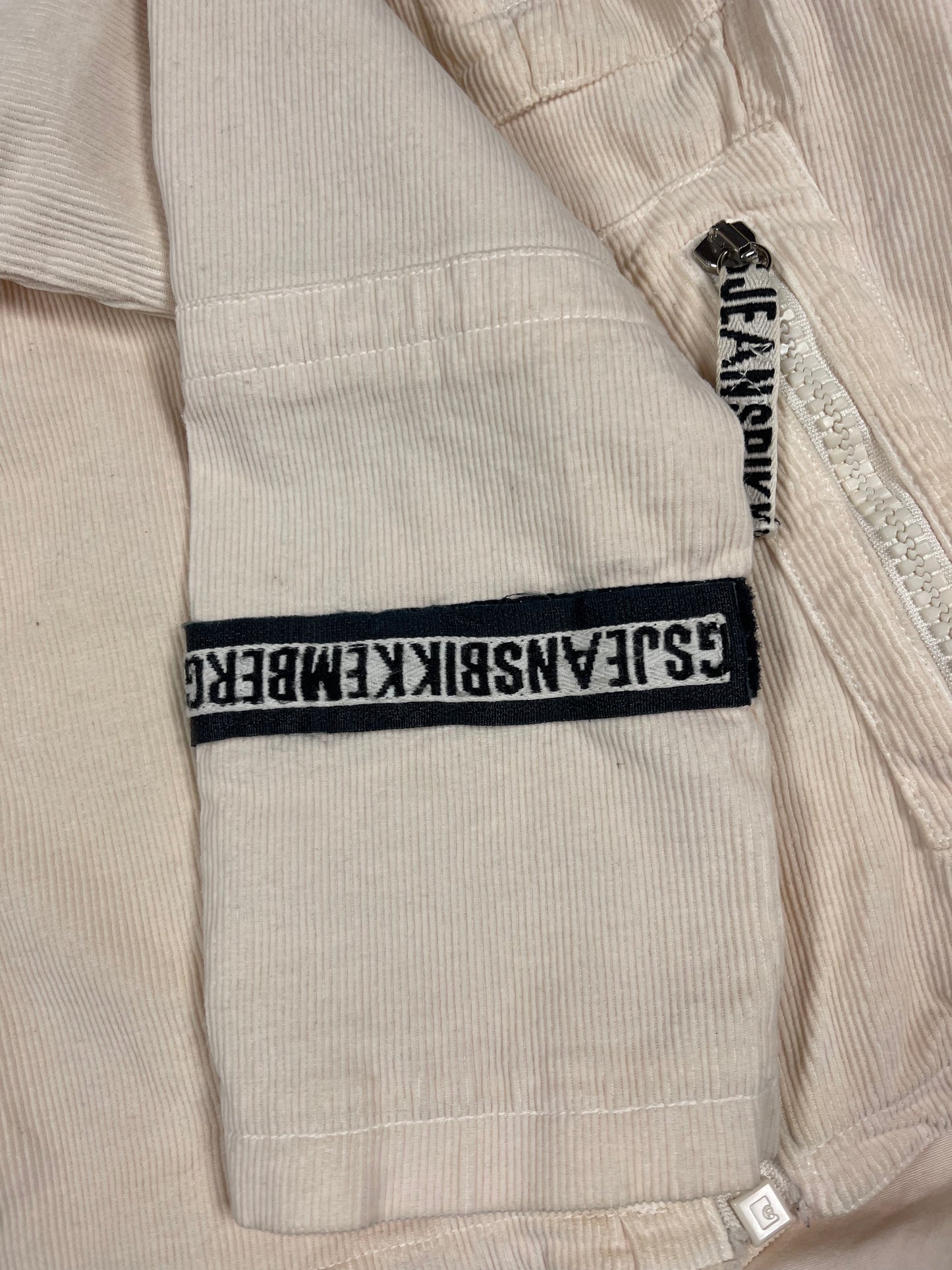Y2K Dirk Bikkembergs Corduroy Slim Fit Jacket Beige Size M Made in Italy