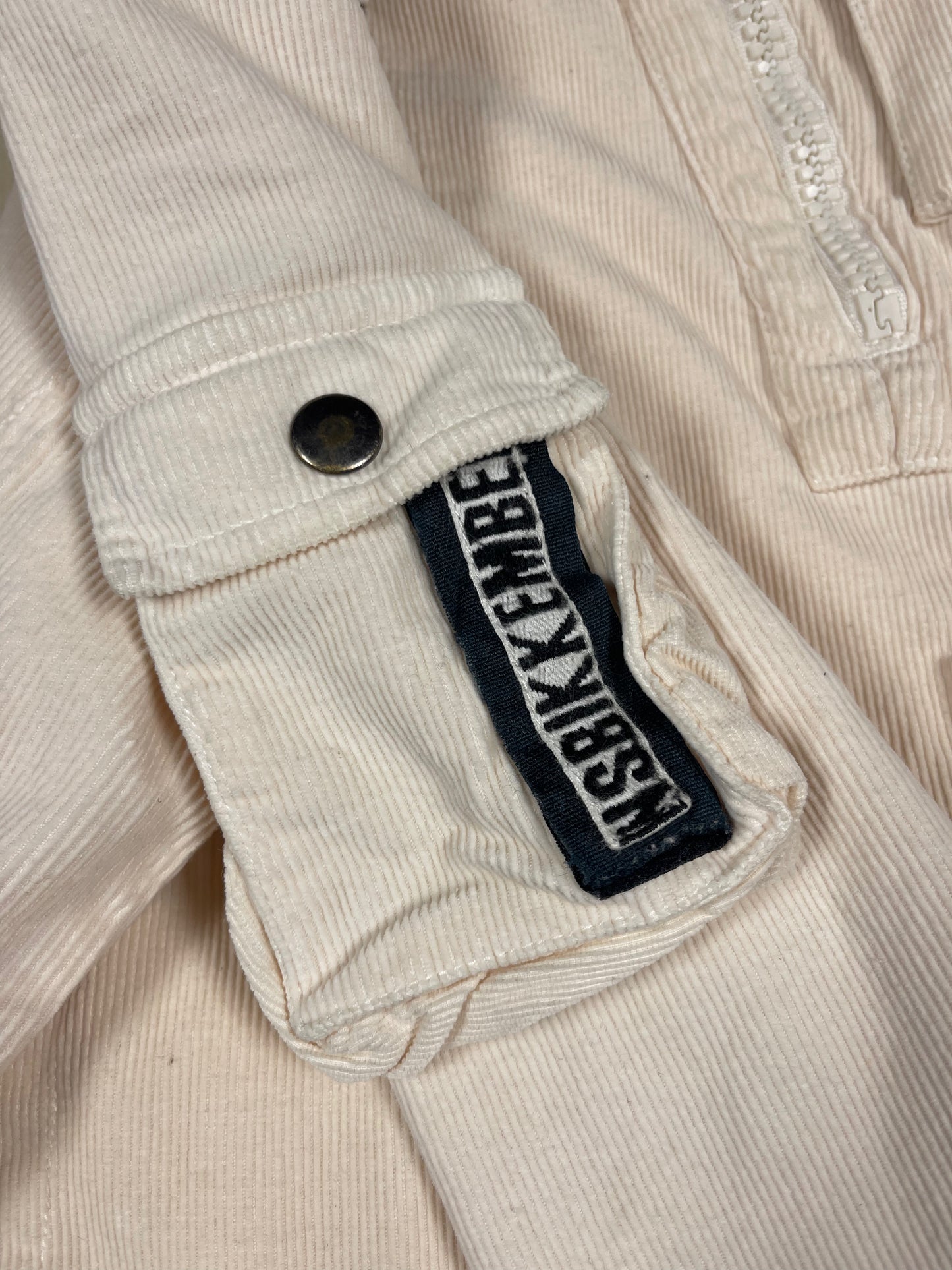 Y2K Dirk Bikkembergs Corduroy Slim Fit Jacket Beige Size M Made in Italy
