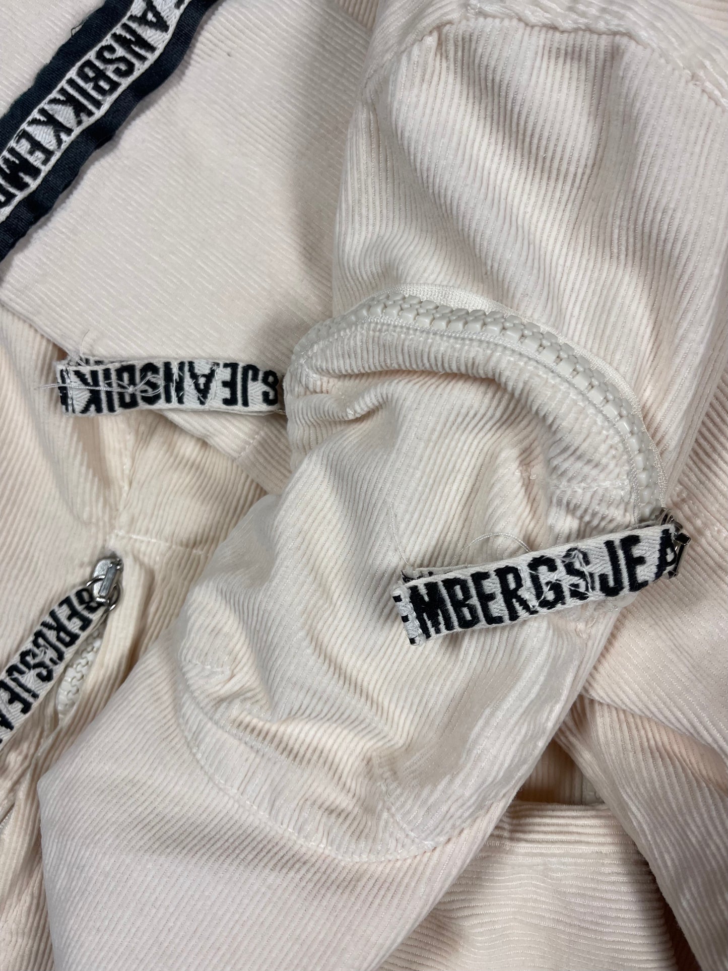 Y2K Dirk Bikkembergs Corduroy Slim Fit Jacket Beige Size M Made in Italy