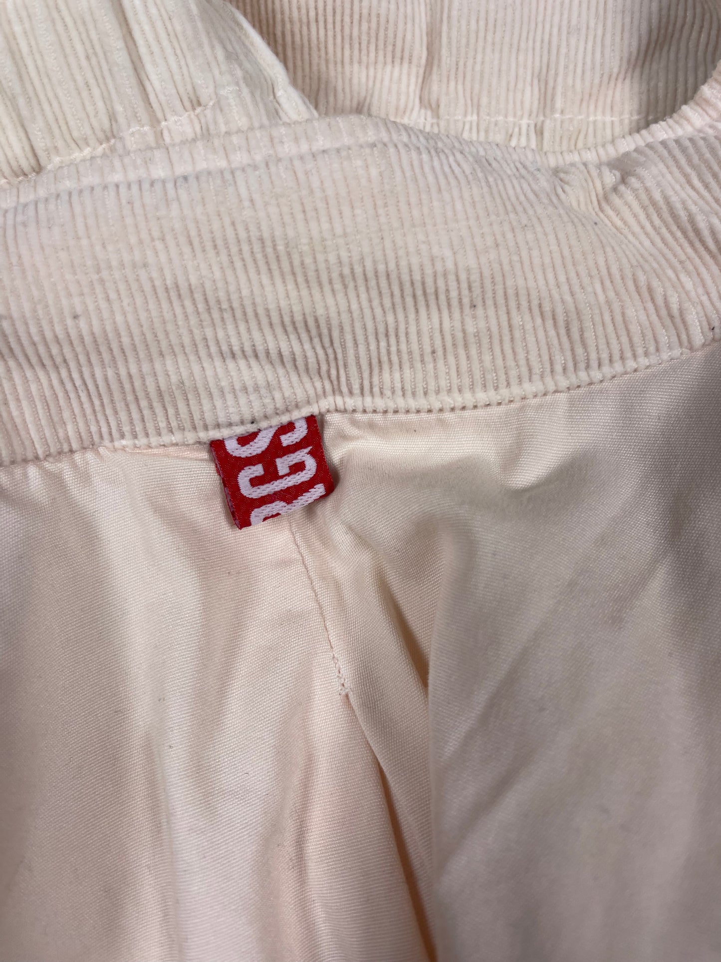 Y2K Dirk Bikkembergs Corduroy Slim Fit Jacket Beige Size M Made in Italy