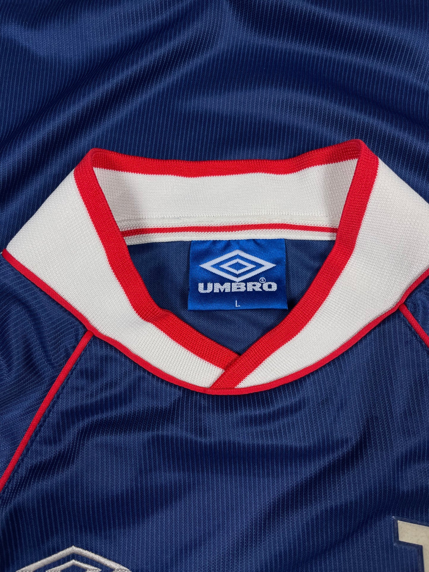 Vintage Ajax Amsterdam Umbro 1999 - 2000 Away Shirt Vapa Tech Blue Abn Amro Size L