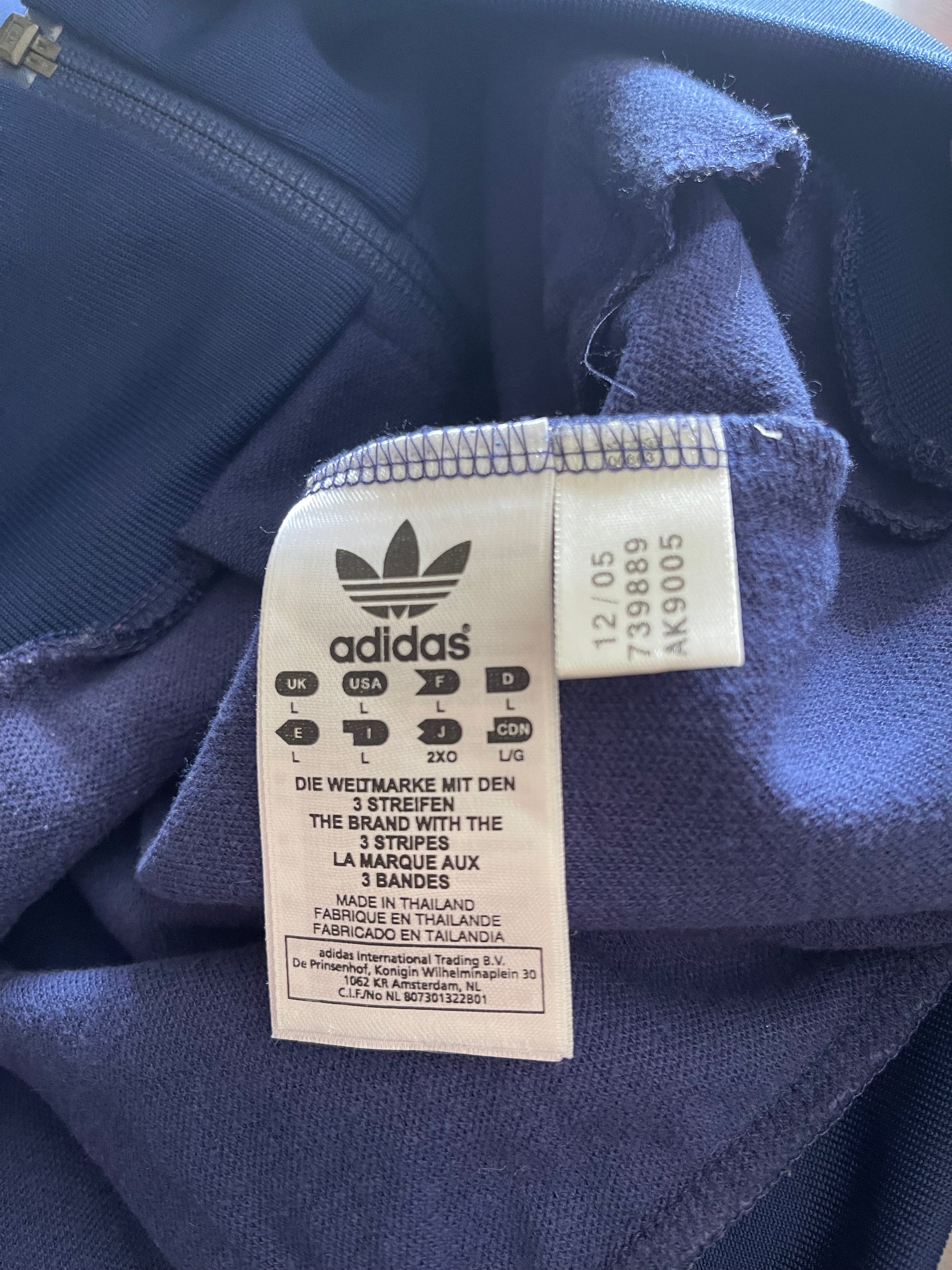 Adidas Originals Diego Maradona Hand Of God World Cup Greatest Moments 1950 - 1990 Jacket Track Top Size L Blue