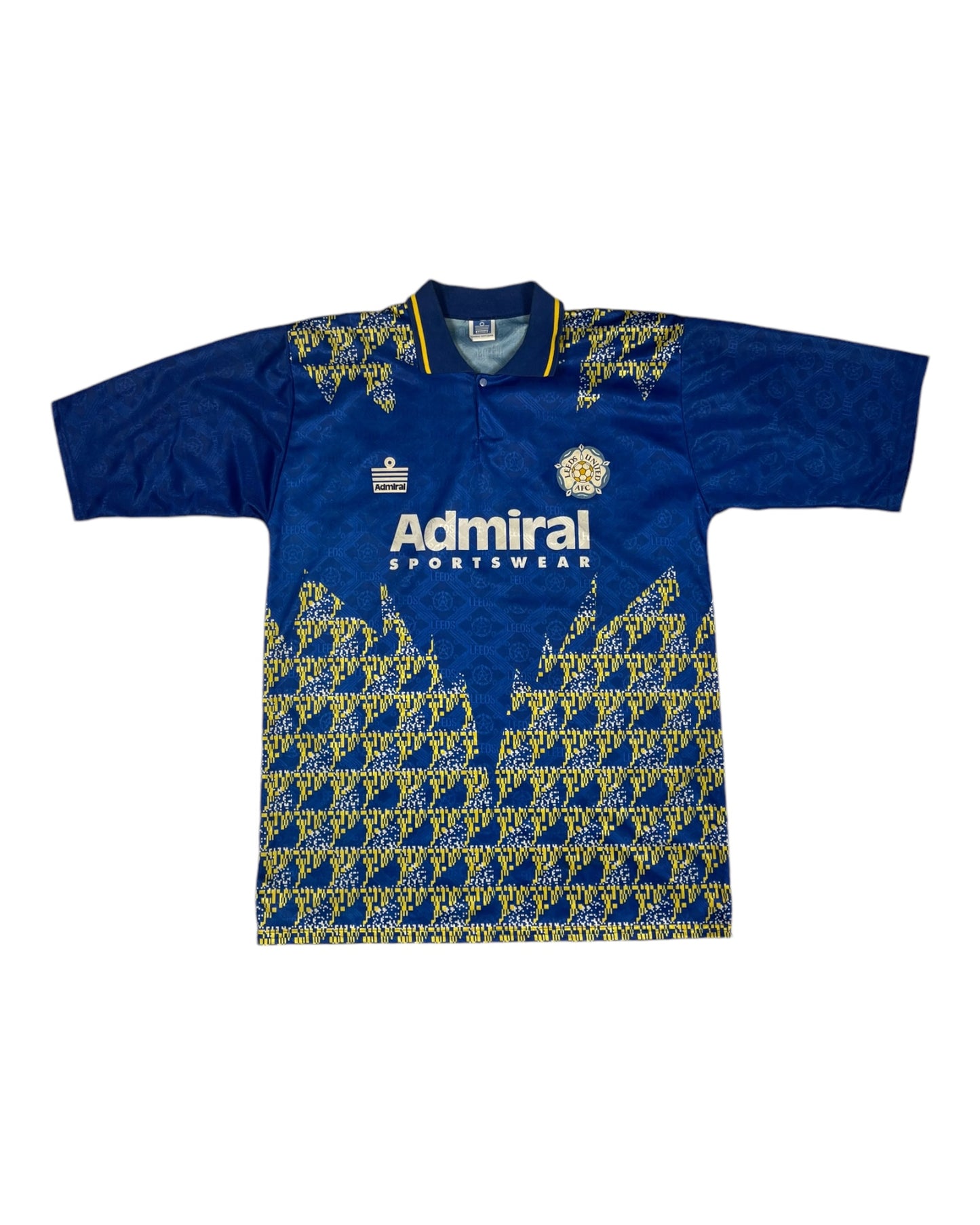 Leeds United AFC Admiral Sportswear 1992 - 1993 Away Football Shirt Made in UK 725