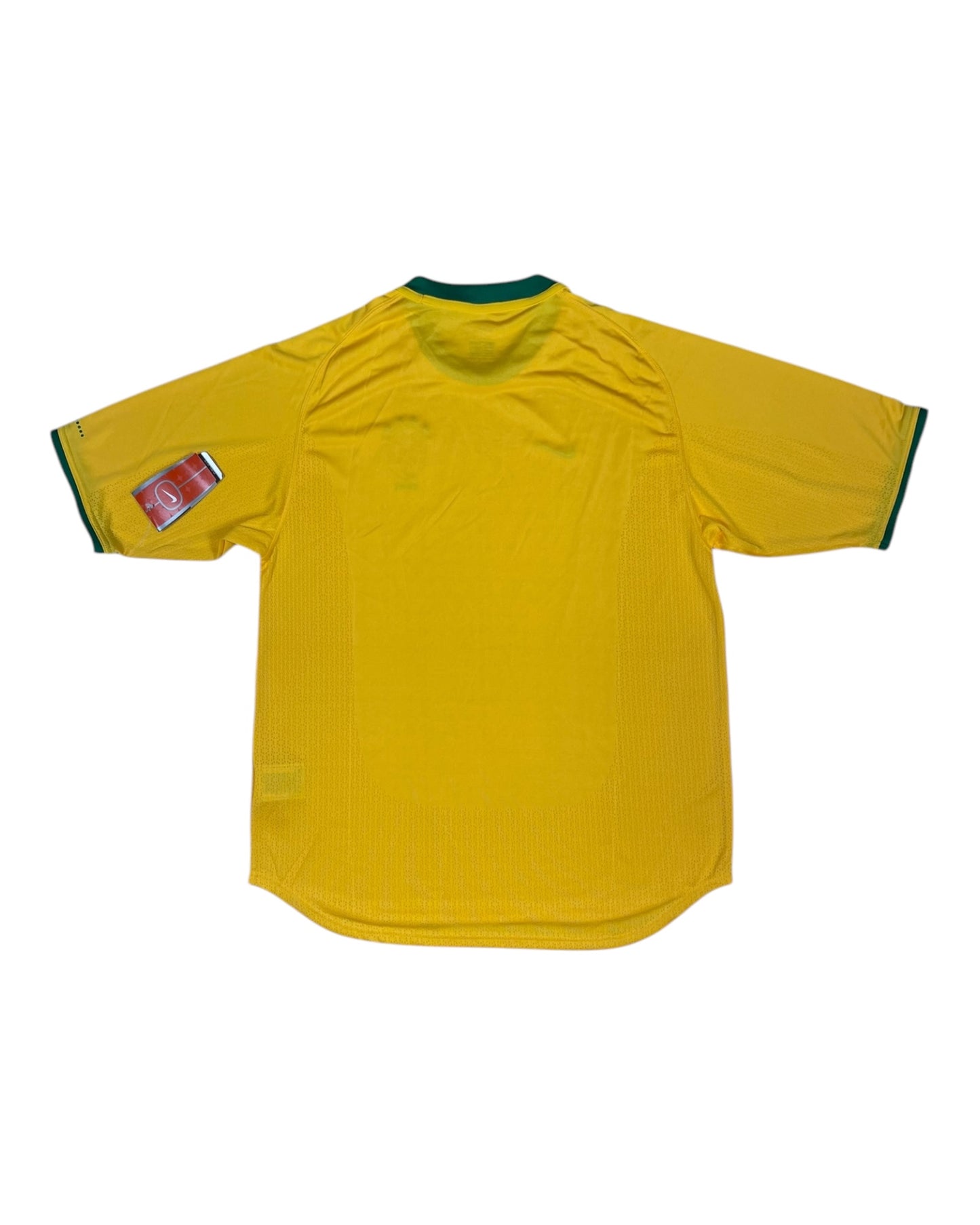 🇧🇷New Authentic Brazil Brasil Nike 2000-2001 Home Football Shirt Yellow Green DRI FIT Deadstock NOS BNWT Size L