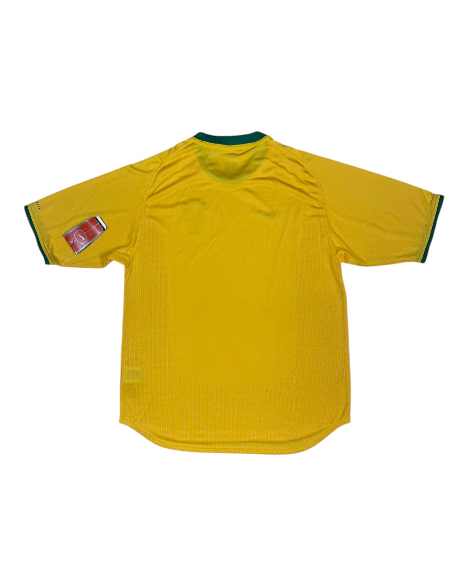 🇧🇷New Authentic Brazil Brasil Nike 2000-2001 Home Football Shirt Yellow Green DRI FIT Deadstock NOS BNWT Size L