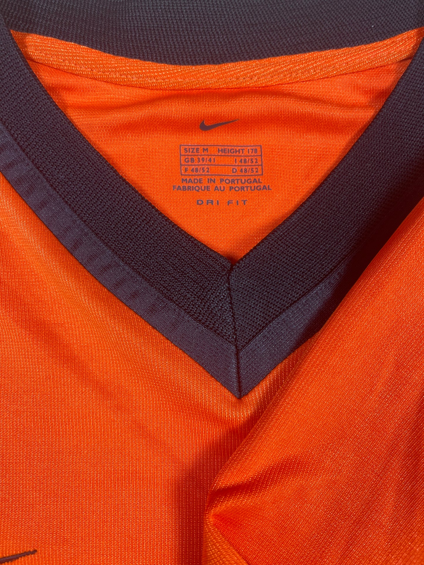 🇳🇱⚽️New Authentic Netherlands Nike 2000 - 2001 Home Football Shirt Orange BNWT NOS Size M