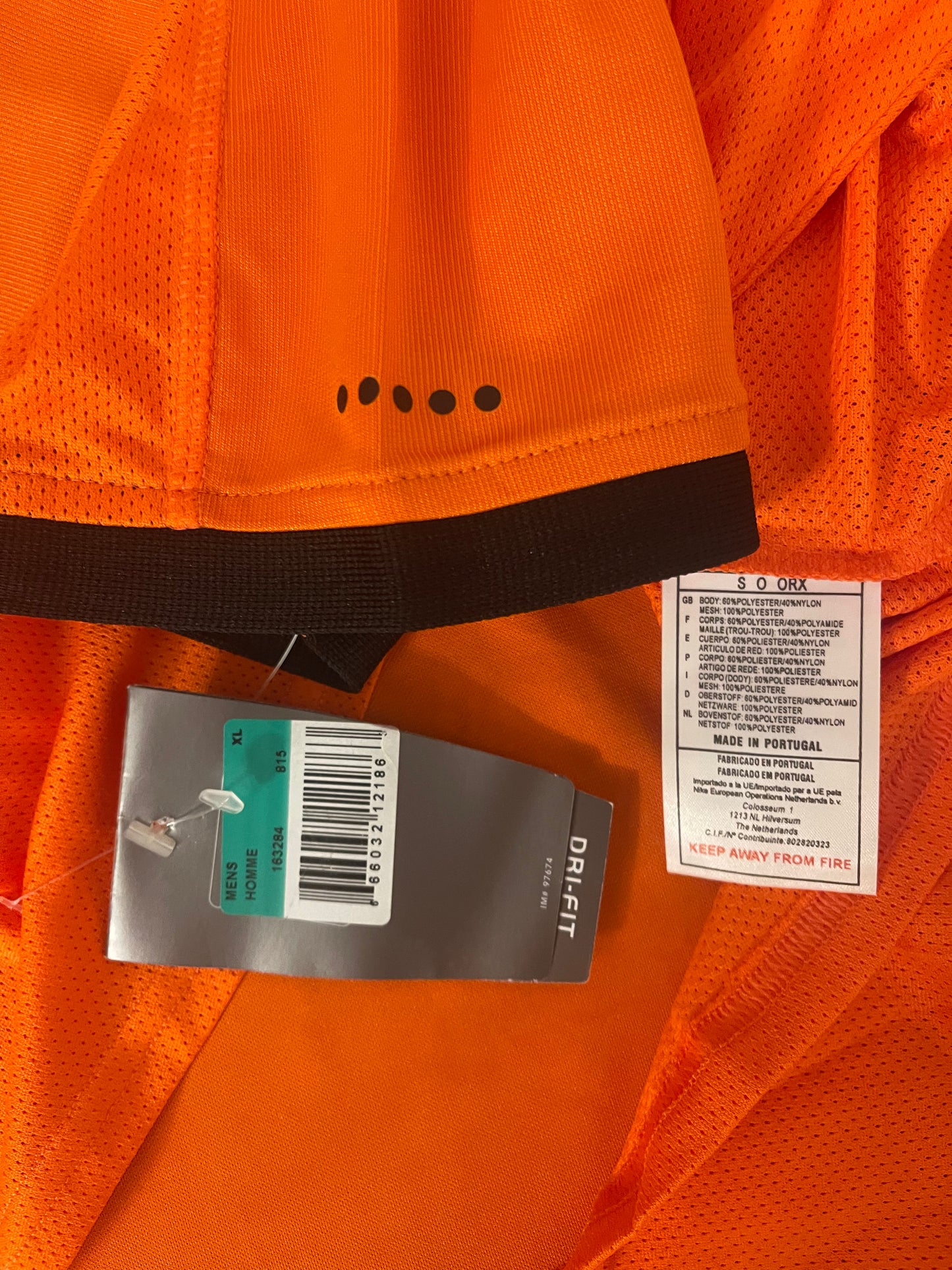 New Authentic Netherlands Nike Dri Fit 2000 - 2001 Home Football Shirt Orange BNWT NOS Deadstock Size XL