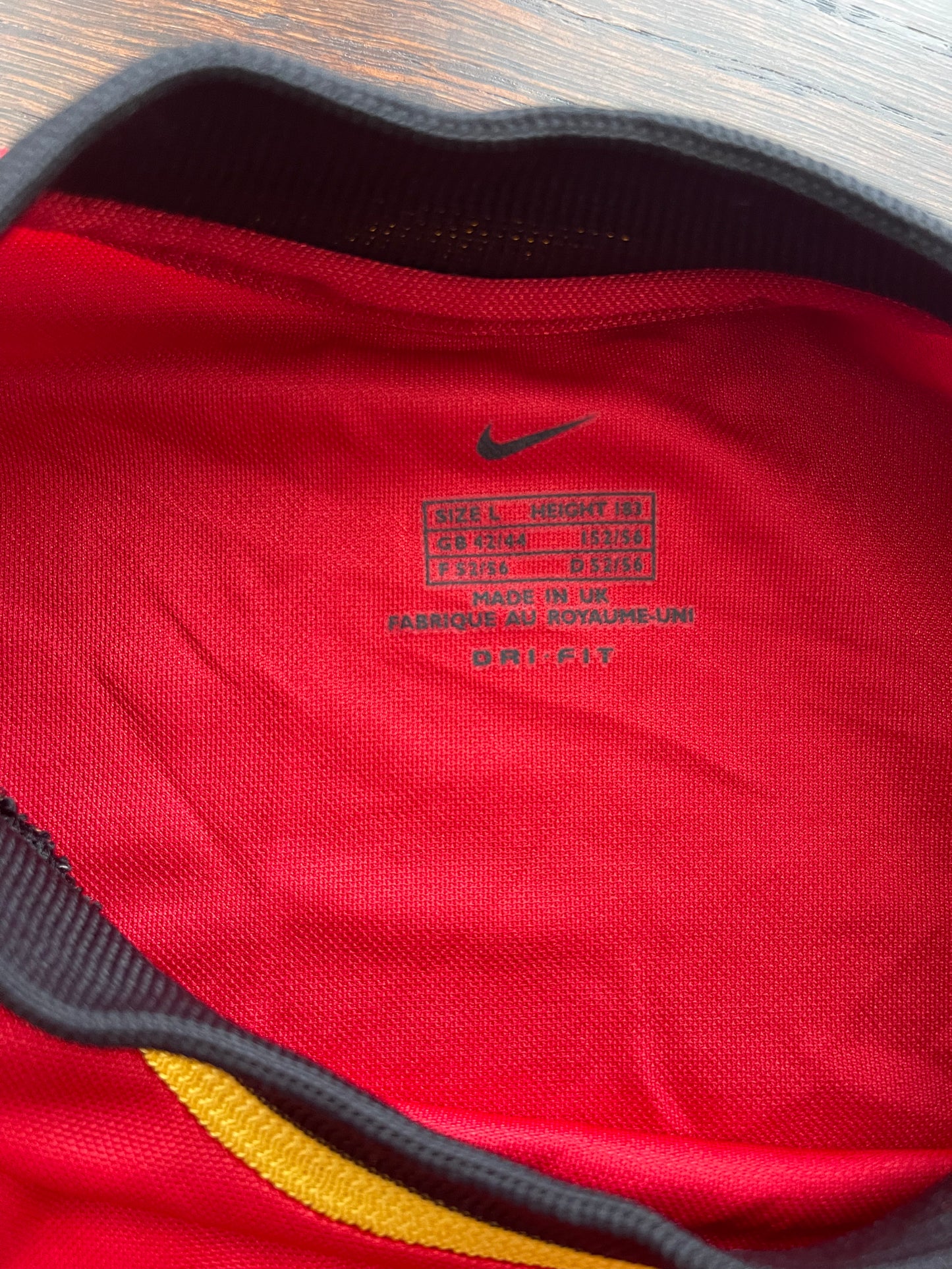 New Authentic Vintage Belgium Nike 2000 - 2001 Home Football Shirt Size L Red BNWT Deadstock NOS