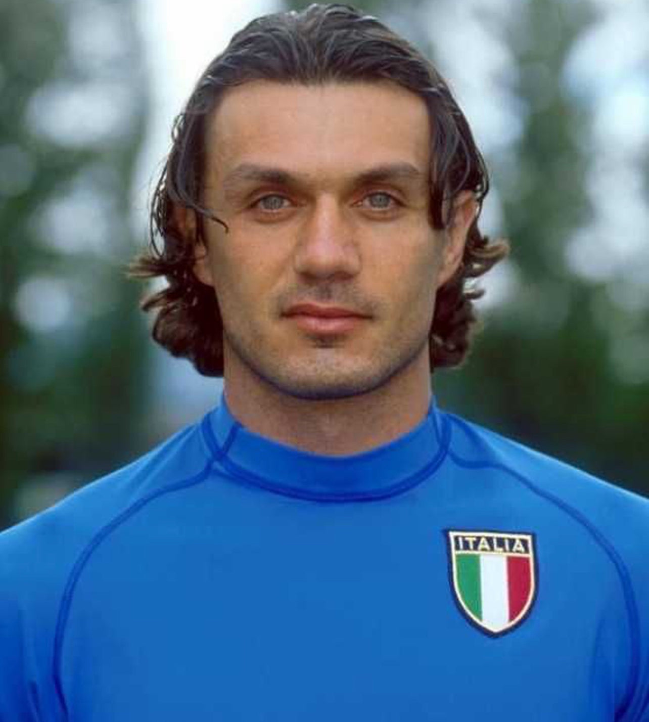 ⚽️Paolo Maldini Italy Italia 2000 - 2001 No 3 Kappa Gara Kombat Home Football Shirt Size XL Made in Italy Blue