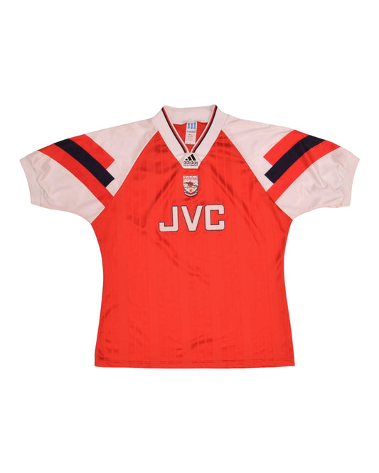 Vintage Arsenal London 1992 - 1993 - 1994 Adidas Equipment Home Football Shirt JVC Red White Size Red Polyester