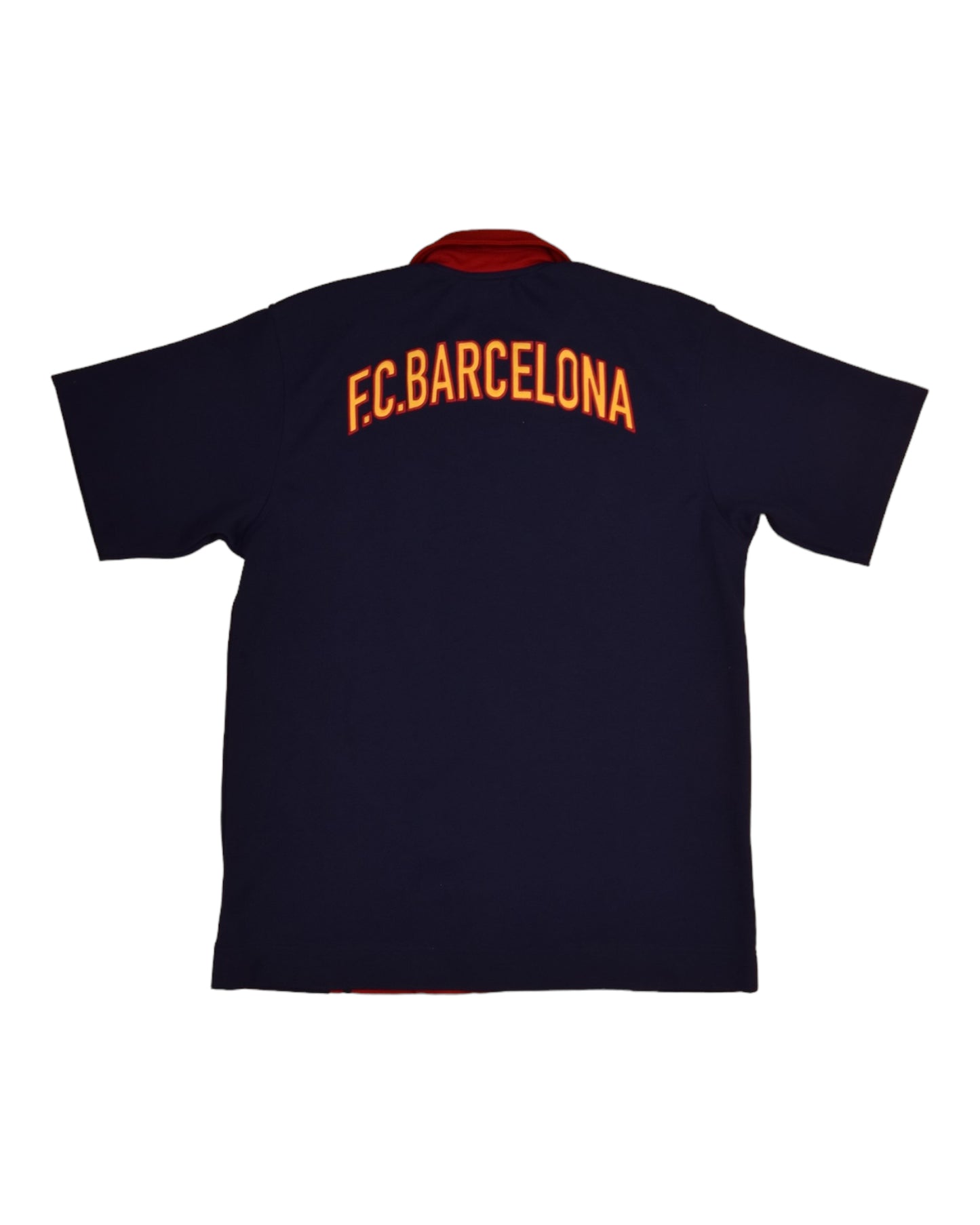 Ultra Rare FC Barcelona Nike Team 1998 Baseball Jersey Football Shirt Size M Red Blue