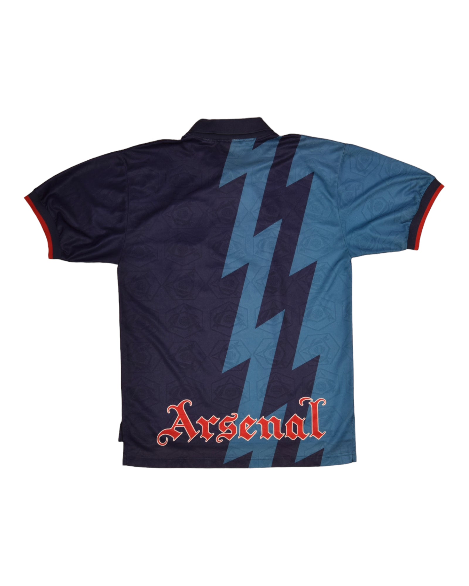 Authentic Arsenal Nike 1995 - 1996 Away Football Shirt JVC Blue Size M Zig Zag Thunder