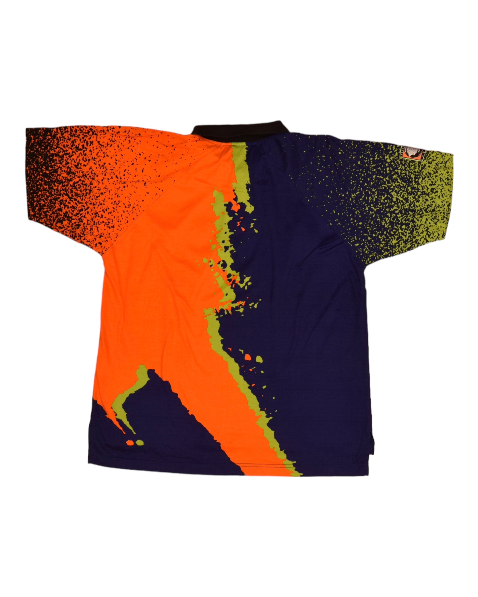 Vintage 90's Nike Challenge Court Tennis Polo Shirt Size M Abstract Pattern Agassi