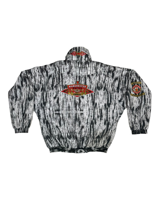 Vintage 1992 - 1993 Manchester United Umbro Jacket Size L Abstract Pattern