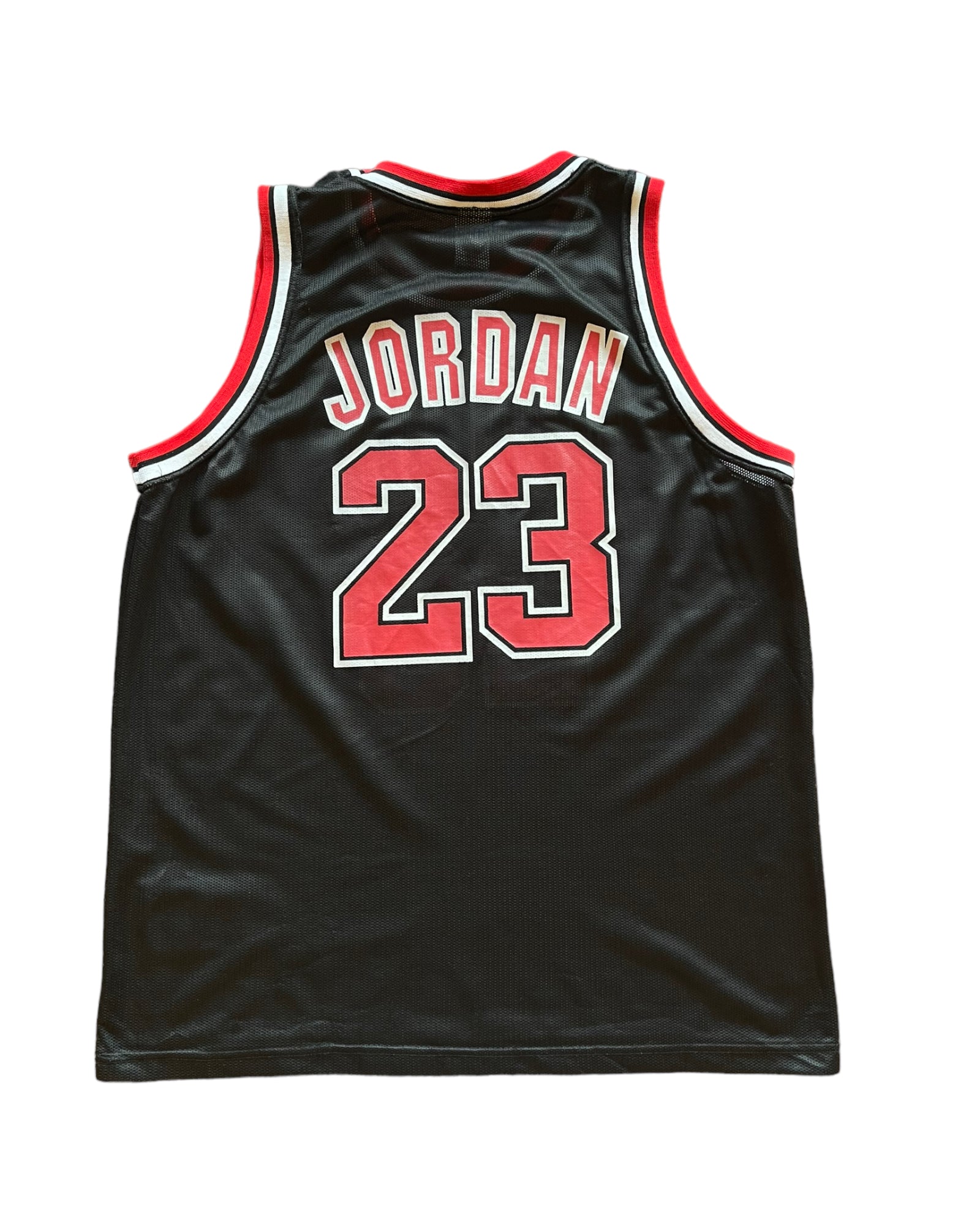 Michael Jordan Chicago Bulls Champion 23 1996 - 1997 Alternate Basketball Jersey NBA Black Size 50