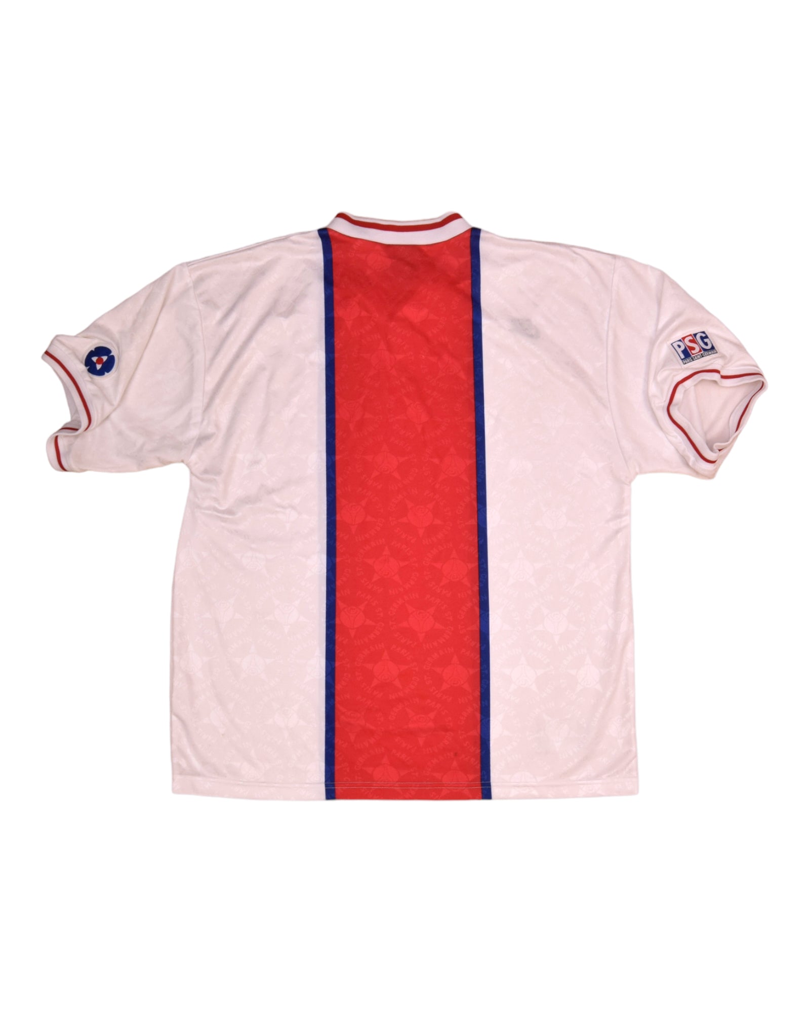 Vintage PSG Paris Saint Germain Nike 1995 - 1996 Away Football Shirt White Sponsorless Size XL