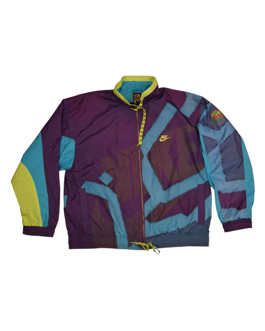 Vintage 90's Nike Premier Soccer Jacket Size M Pixelated Graphic