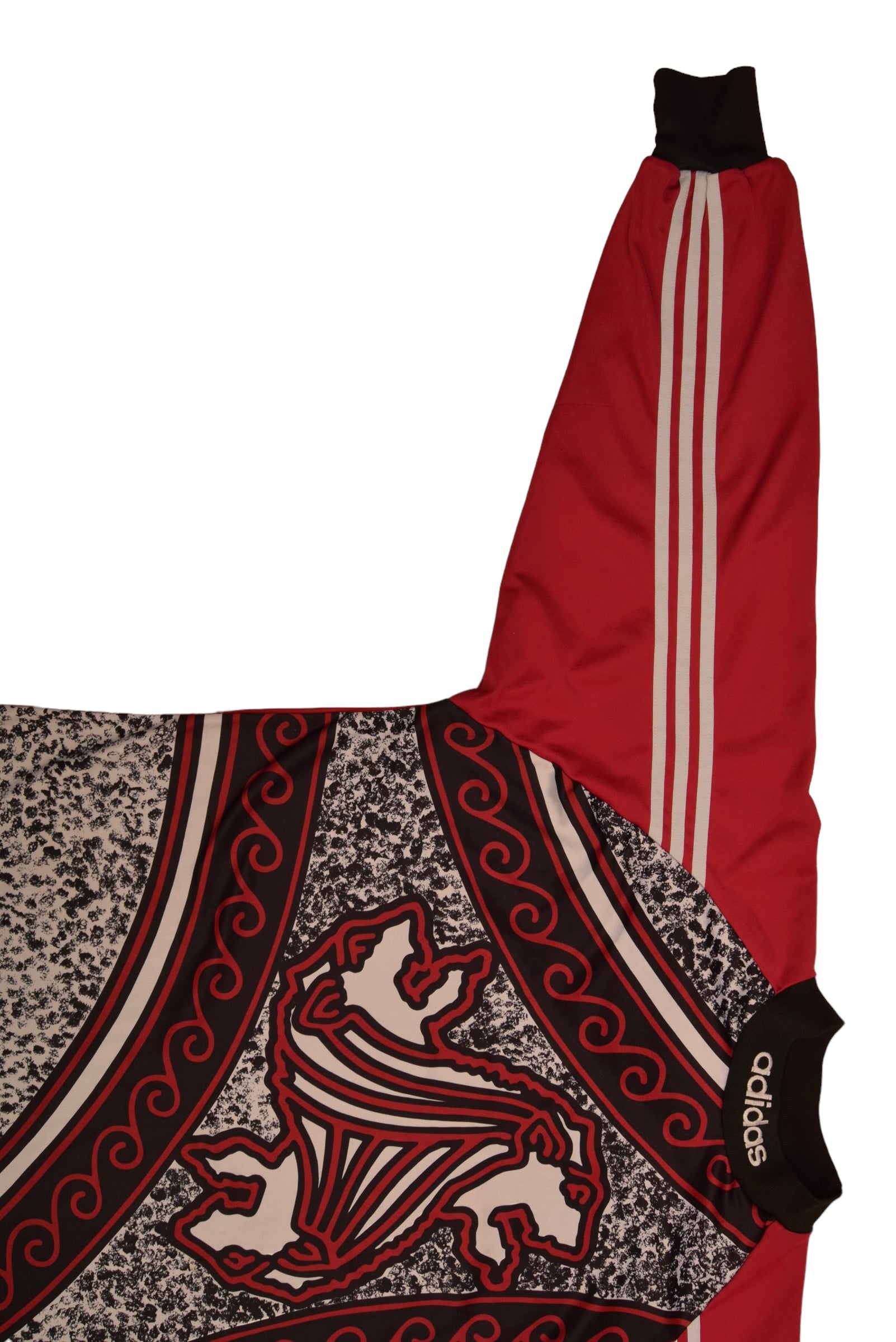 90's Adidas Etrusco Goalkeeper Football Shirt Template 1990 - 2000 Made in England Size XL Burgundy Black Grey Long Sleeve