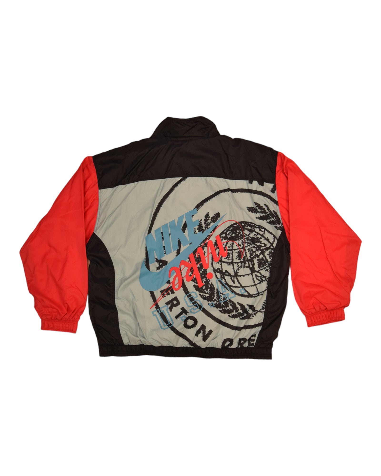 Vintage 90's Nike Jacket Shell Size XL Red Grey Blue Black
