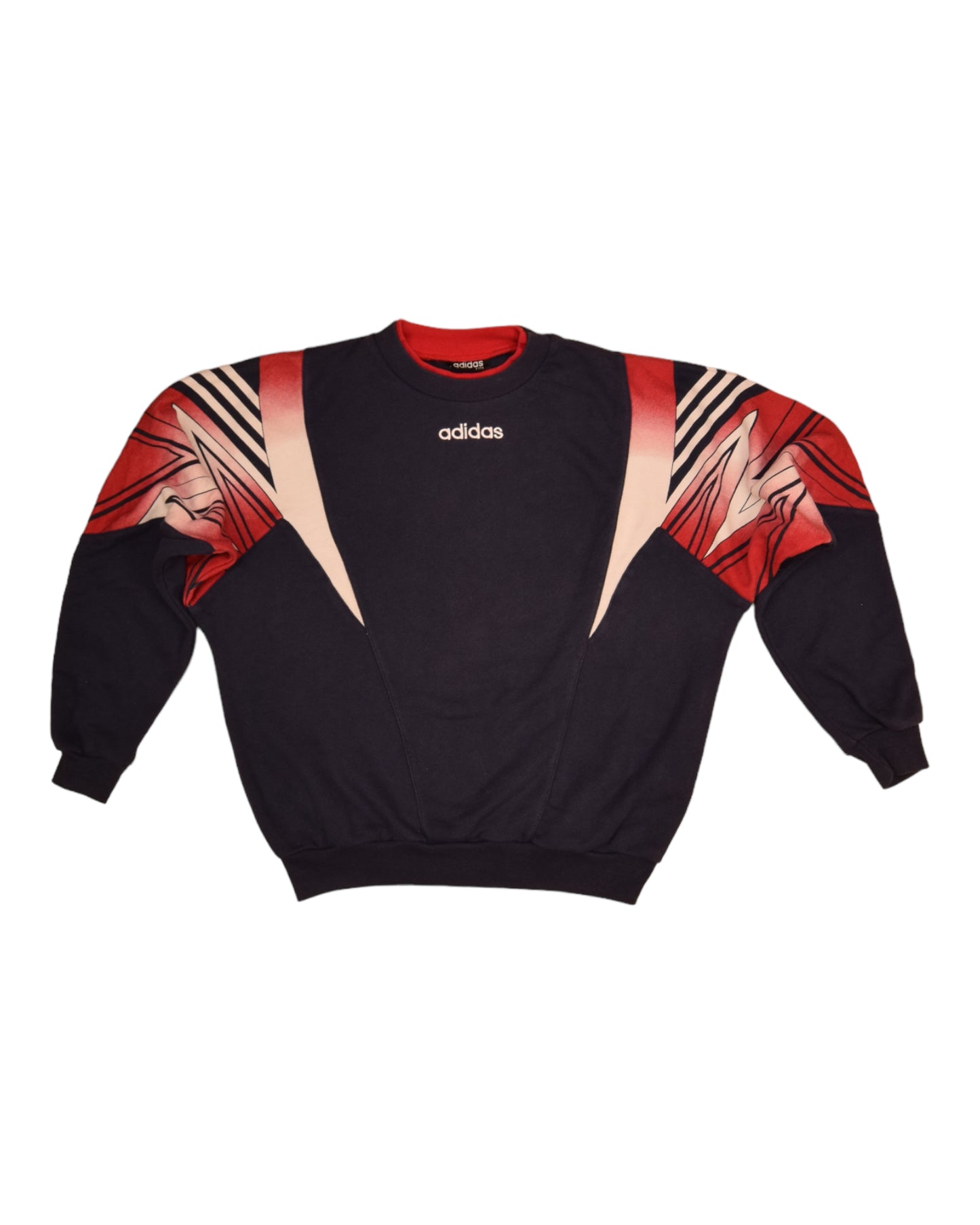 Vintage 90's Adidas Sweatshirt CrewNeck Size M Blue