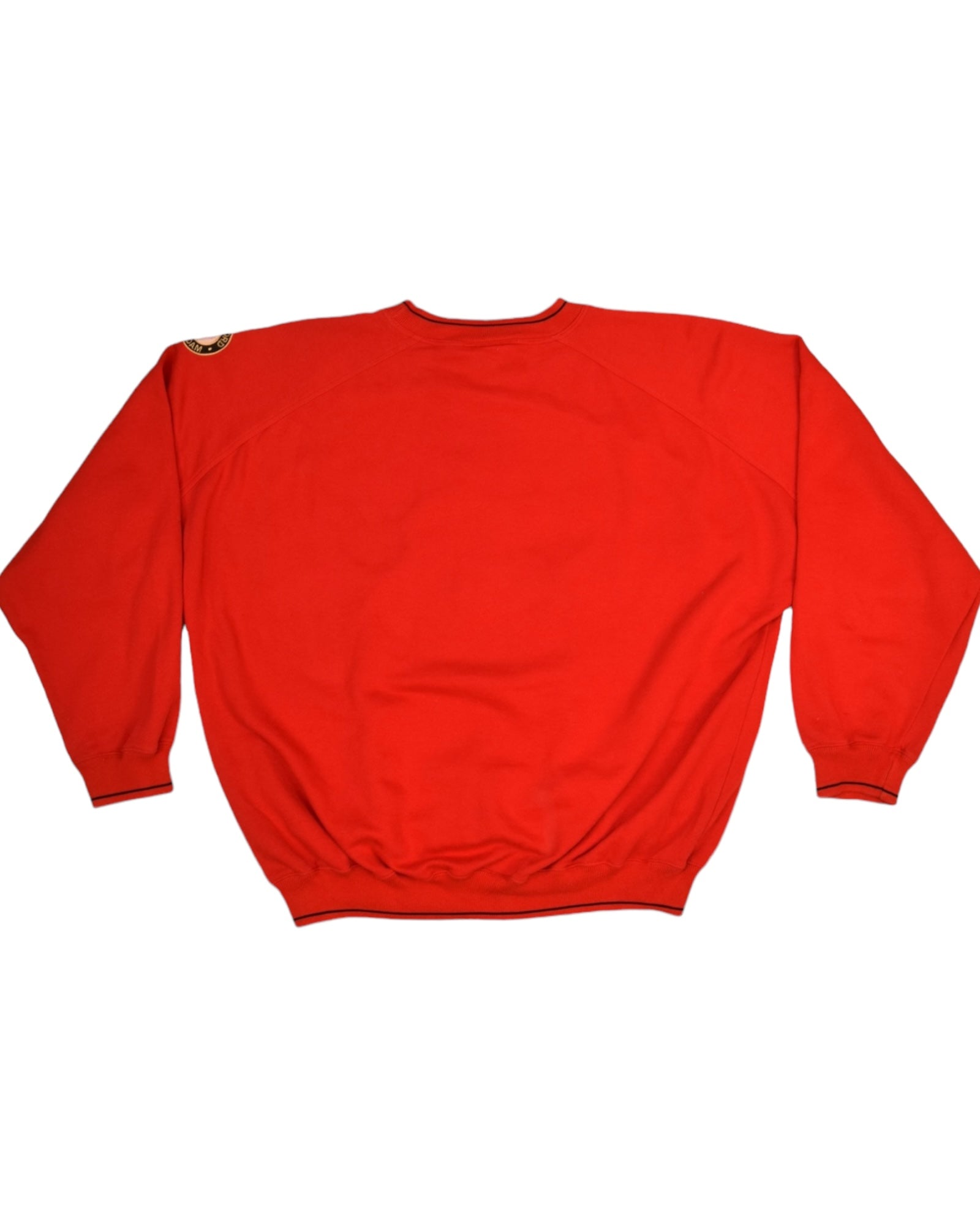 Rare 90's Feyenoord Rotterdam Adidas Sweatshirt CrewNeck Red Stad Rotterdam Verzekeringen Size XL Heavy Cotton