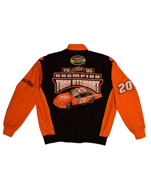 Y2K Nascar Tony Stewart Chase Authentics by JHD Design Group 2005 Champion Racing Nextel Cup Series The Home Depot 20 Black Orange Size XL Joe Gibbs Racing