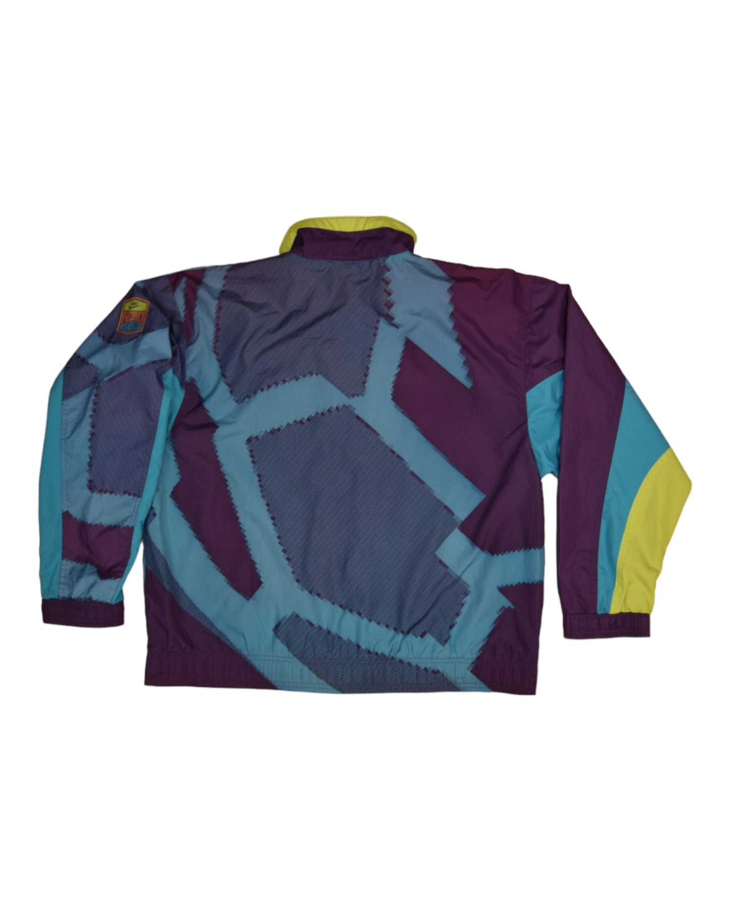 Vintage 90's Nike Premier Soccer Jacket Size M Pixelated Graphic