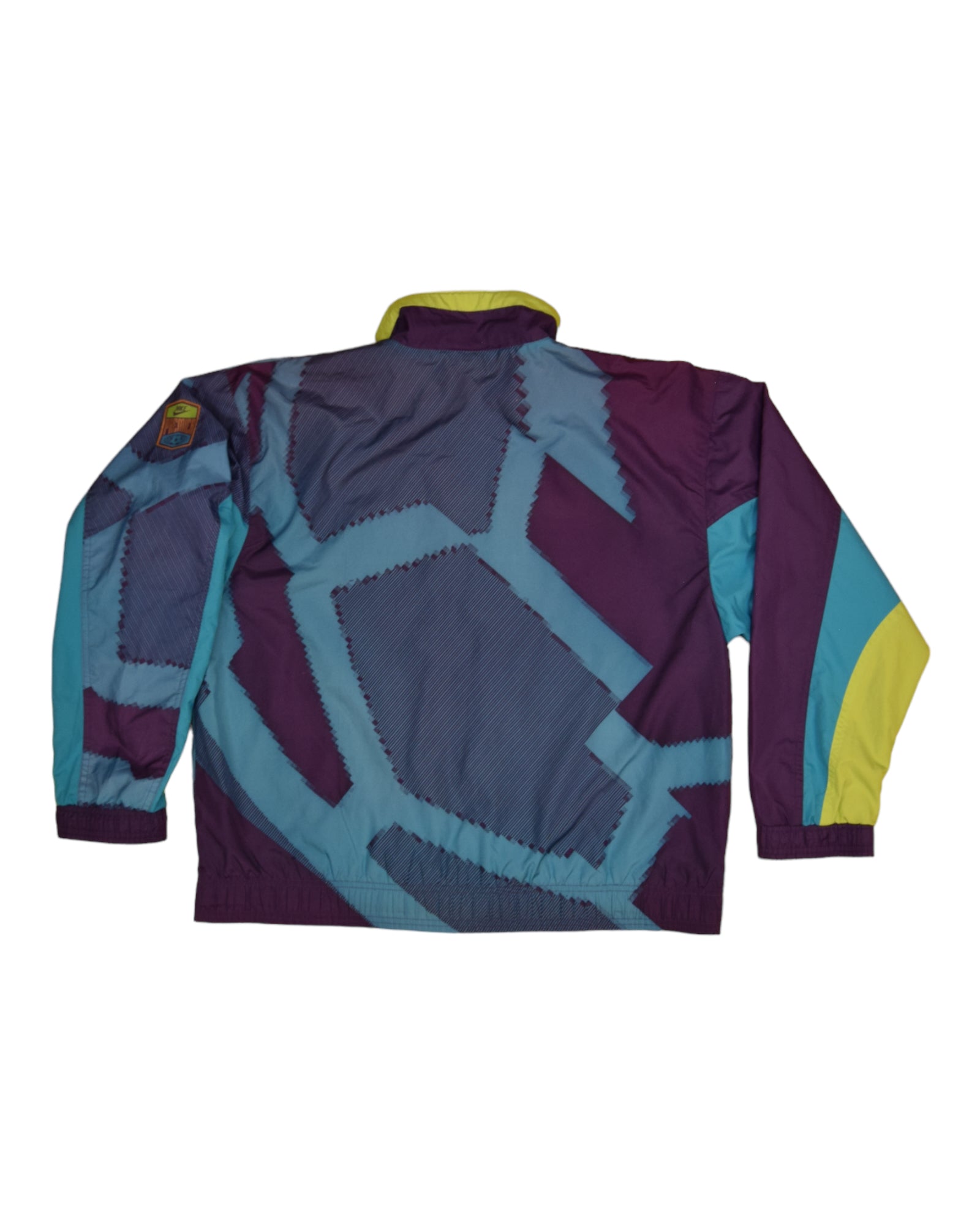 Vintage 90's Nike Premier Soccer Jacket Size M Pixelated Graphic