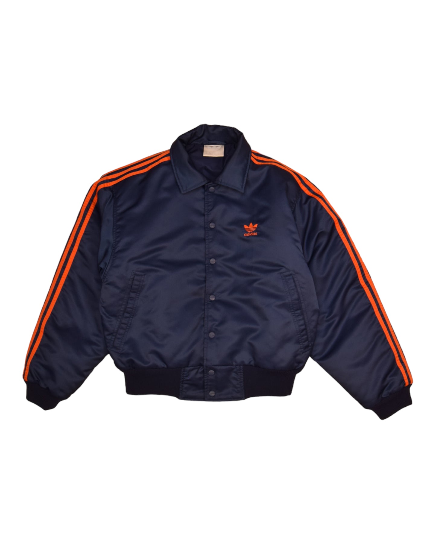 Vintage 90's Adidas Trefoil Bomber Jacket Blue Size S-M-L