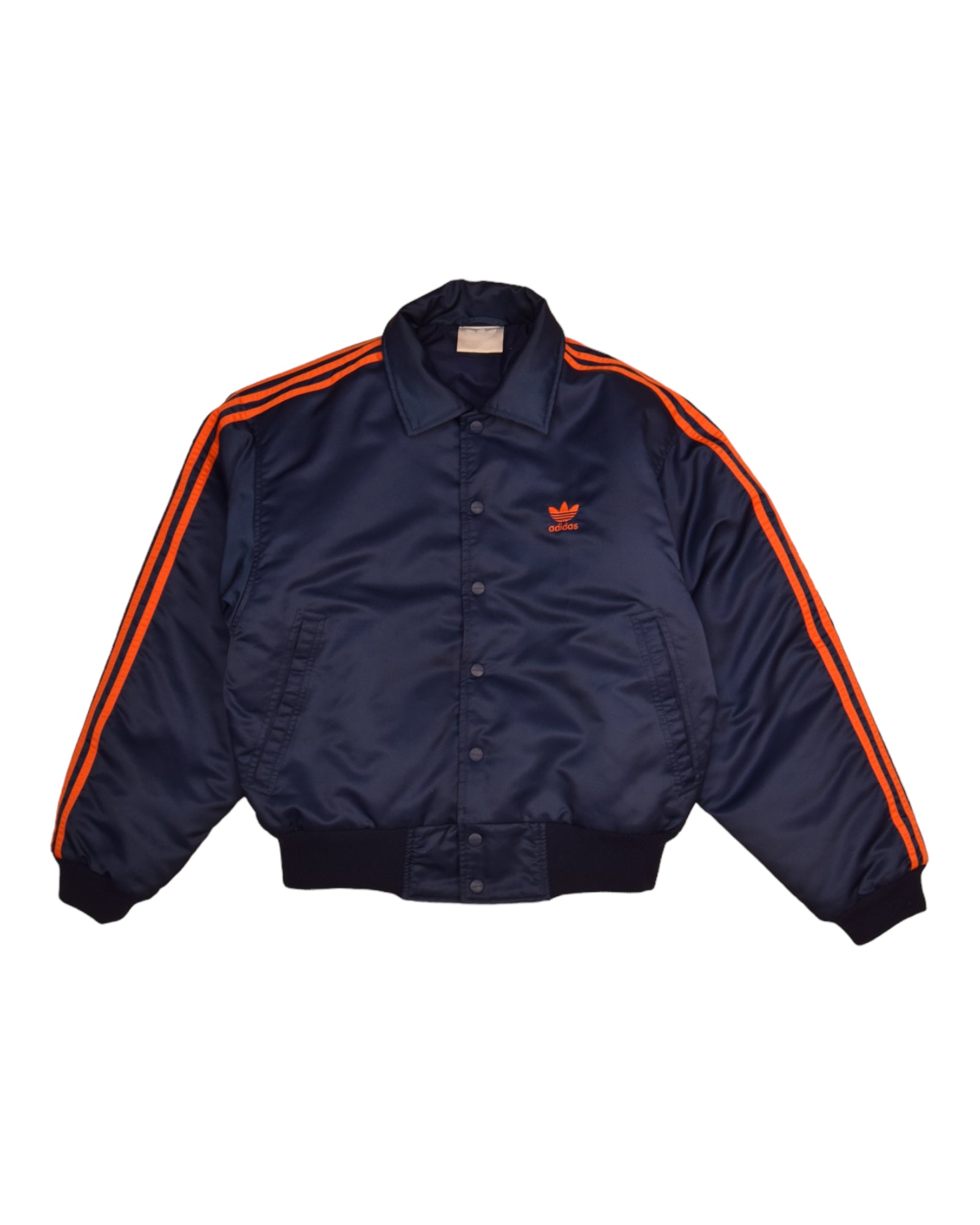 Vintage 90's Adidas Trefoil Bomber Jacket Blue Size S-M-L