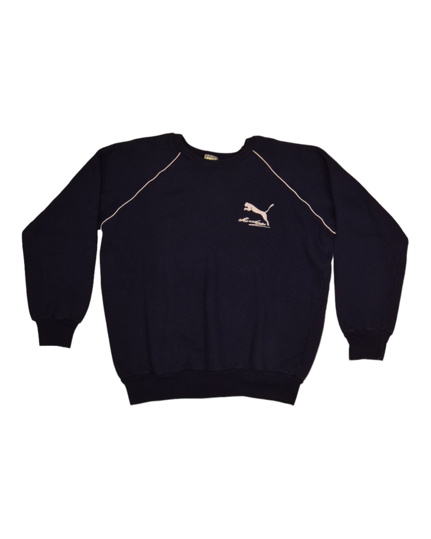 Vintage 80's Maradona Puma Sweatshirt Made in West Germany Blue Size M-L