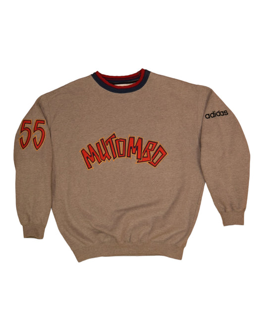 Vintage 90's Adidas Dikembe Mutombo Sweatshirt Crewneck Size XL Grey 55