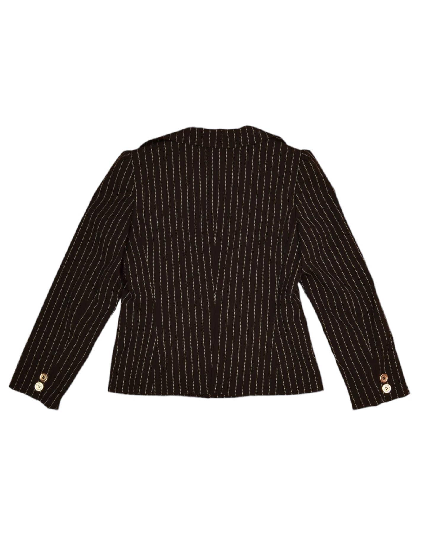 Y2K 2000's RoccoBarocco Blazer Made in Italy Black With White Stripes